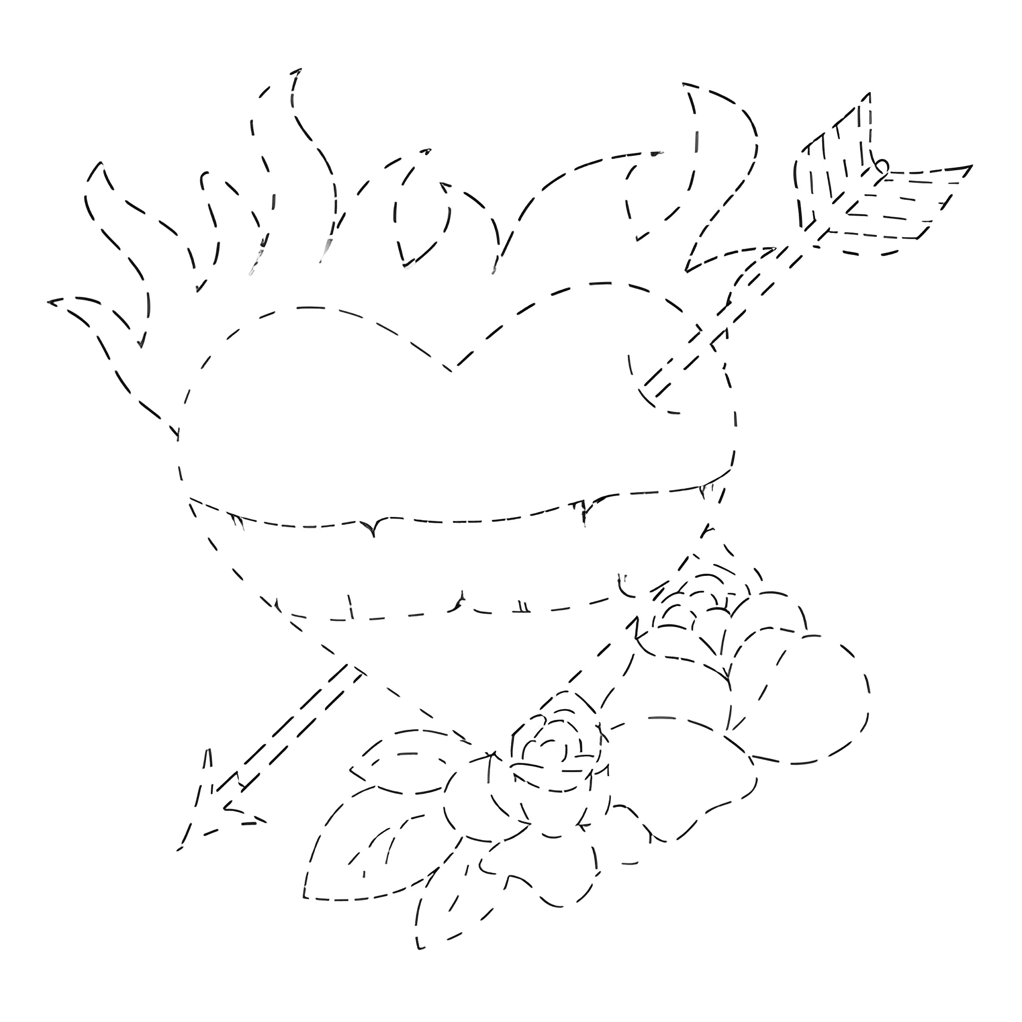 Пылающее сердце по пунктиру №4474. Обучающие и развивающие раскраски для детского сада, для начальных классов. Рисунки-раскраски по пунктиру (обведи по пунктиру и раскрась).
