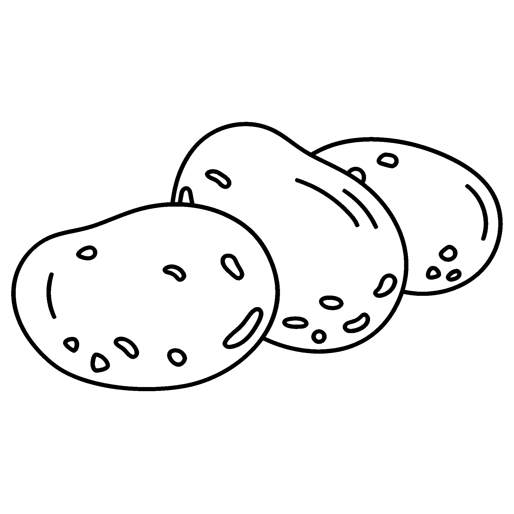 Картофель для малышей Раскраска №3696. Обучающие и развивающие раскраски для детского сада, для начальных классов. Овощи.