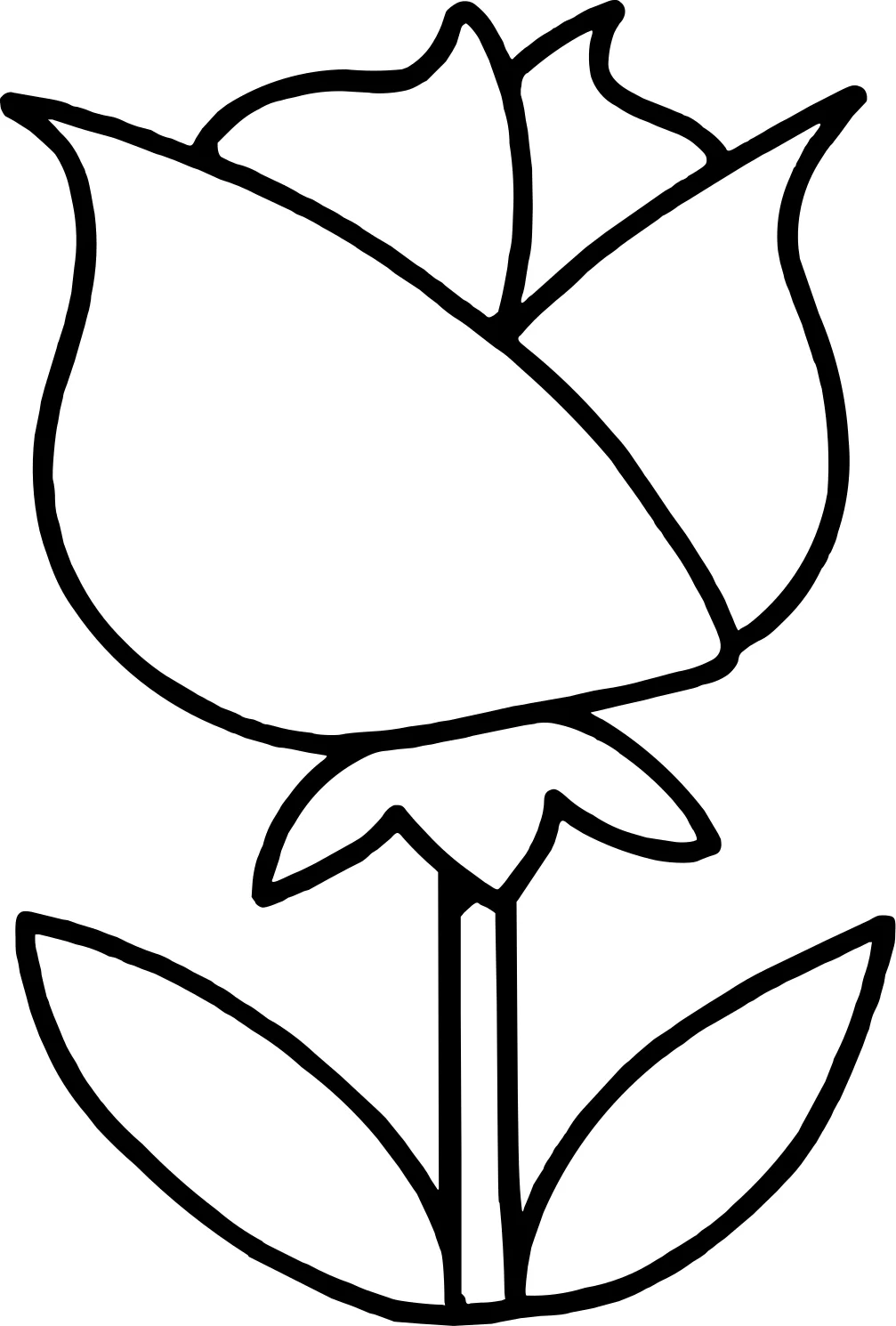 Раскраска "Цветочек №3064. Обучающие и развивающие раскраски для детского сада, для начальных классов. Цветы.