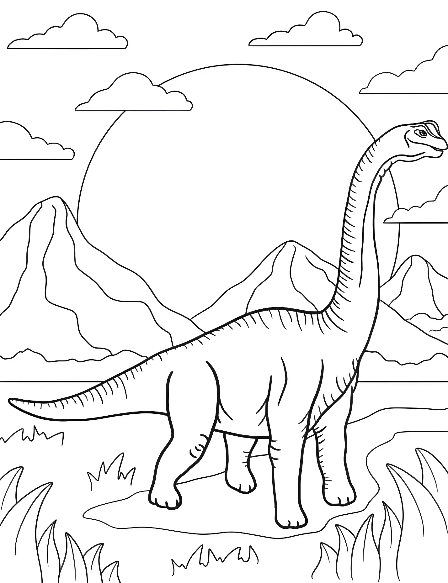 Динозавр брахиозавр №21323. Динозавры. Брахиозавр (Brachiosaurus).