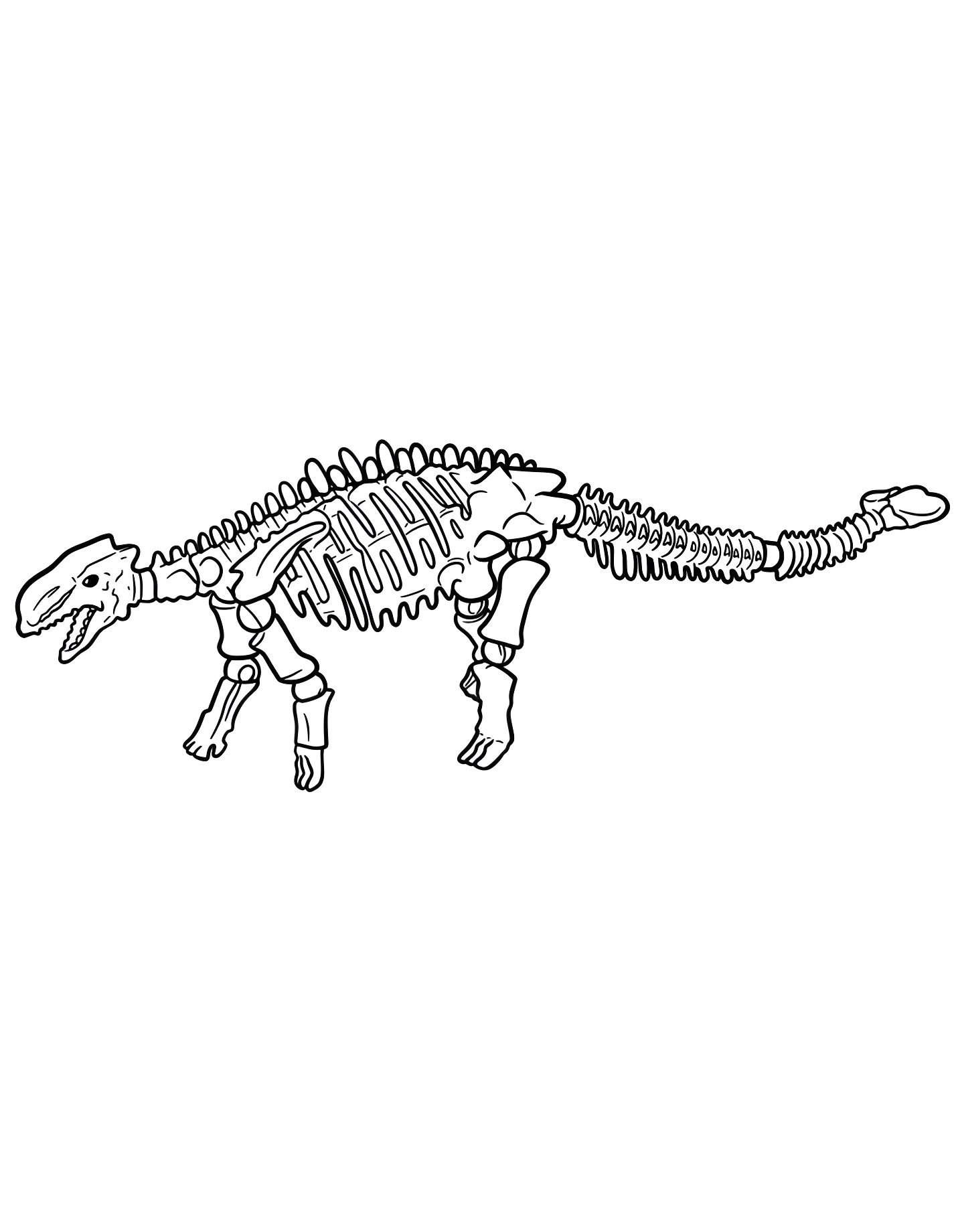 Скелет анкилозавра №21302. Динозавры. Анкилозавр (Ankylosaurus).
