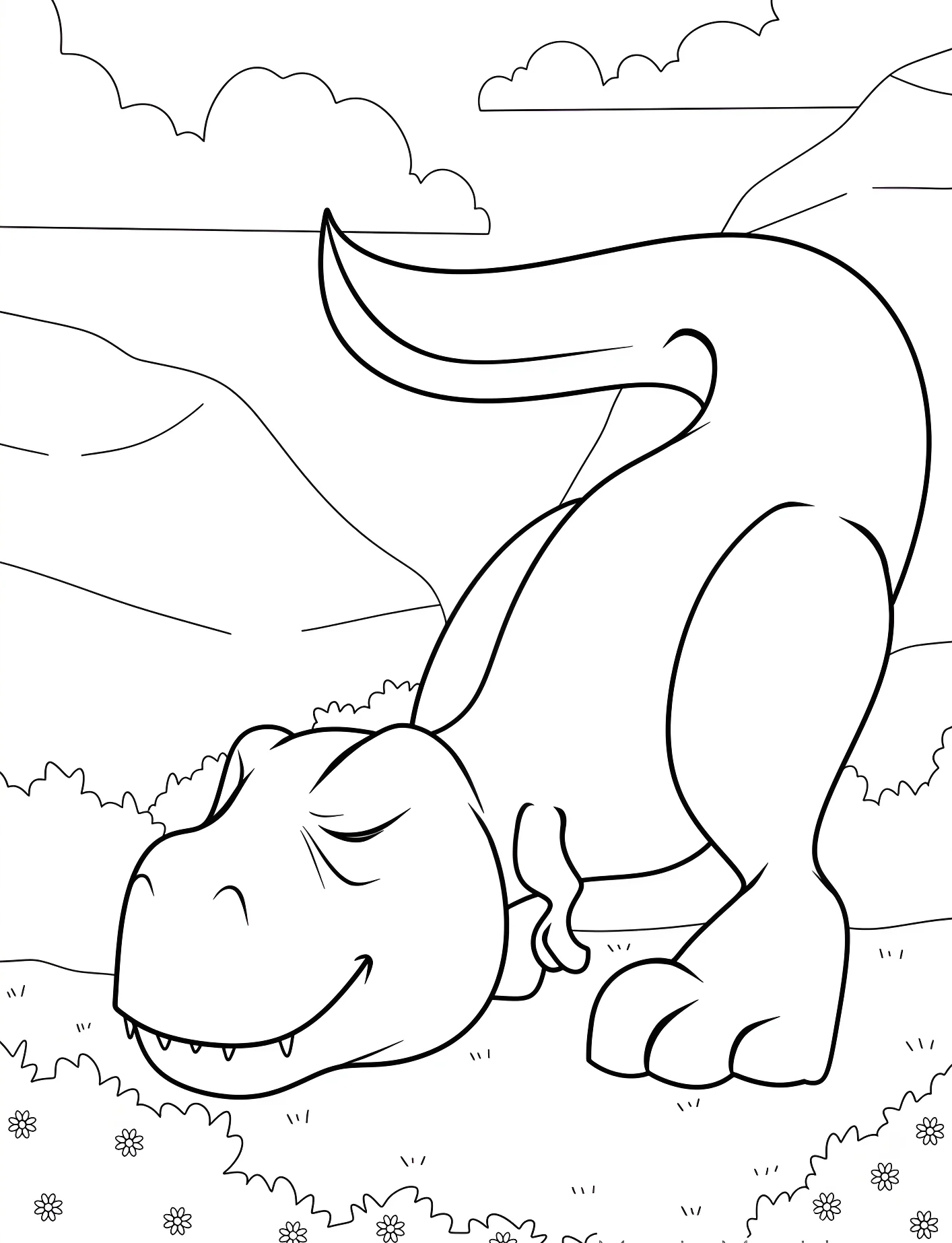 Милый динозавр тираннозавр №21573. Динозавры. Тираннозавр (Tyrannosaurus rex).