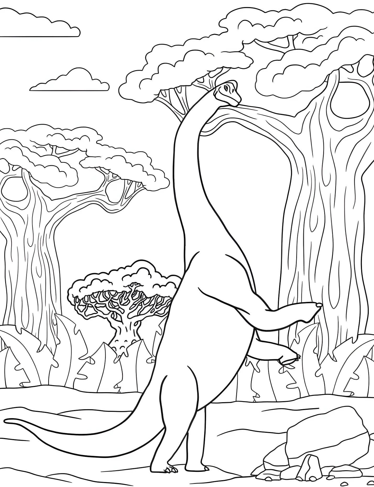 Веселый брахиозавр №21332. Динозавры. Брахиозавр (Brachiosaurus).