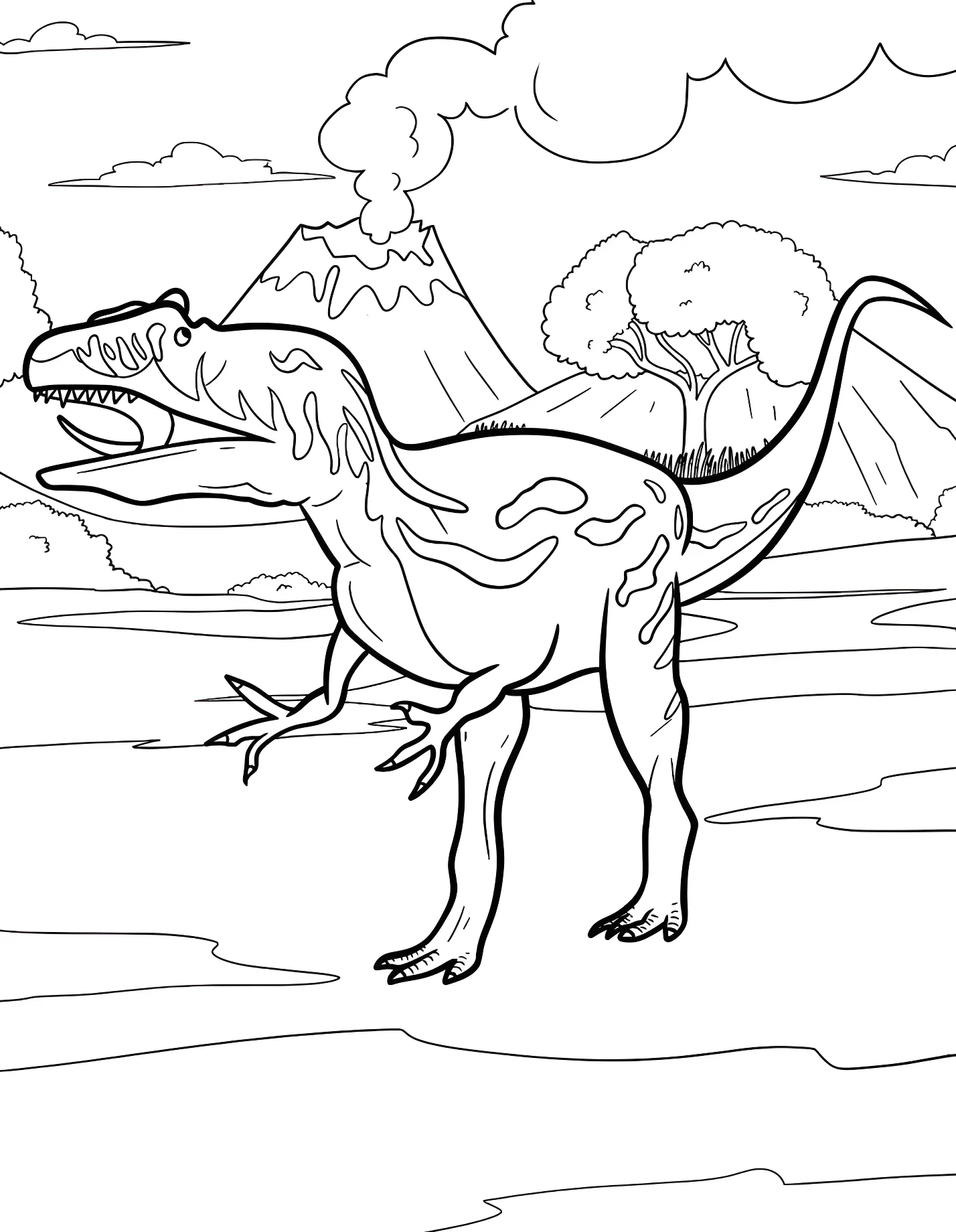 Забавный аллозавр №21289. Динозавры. Аллозавр (Allosaurus).