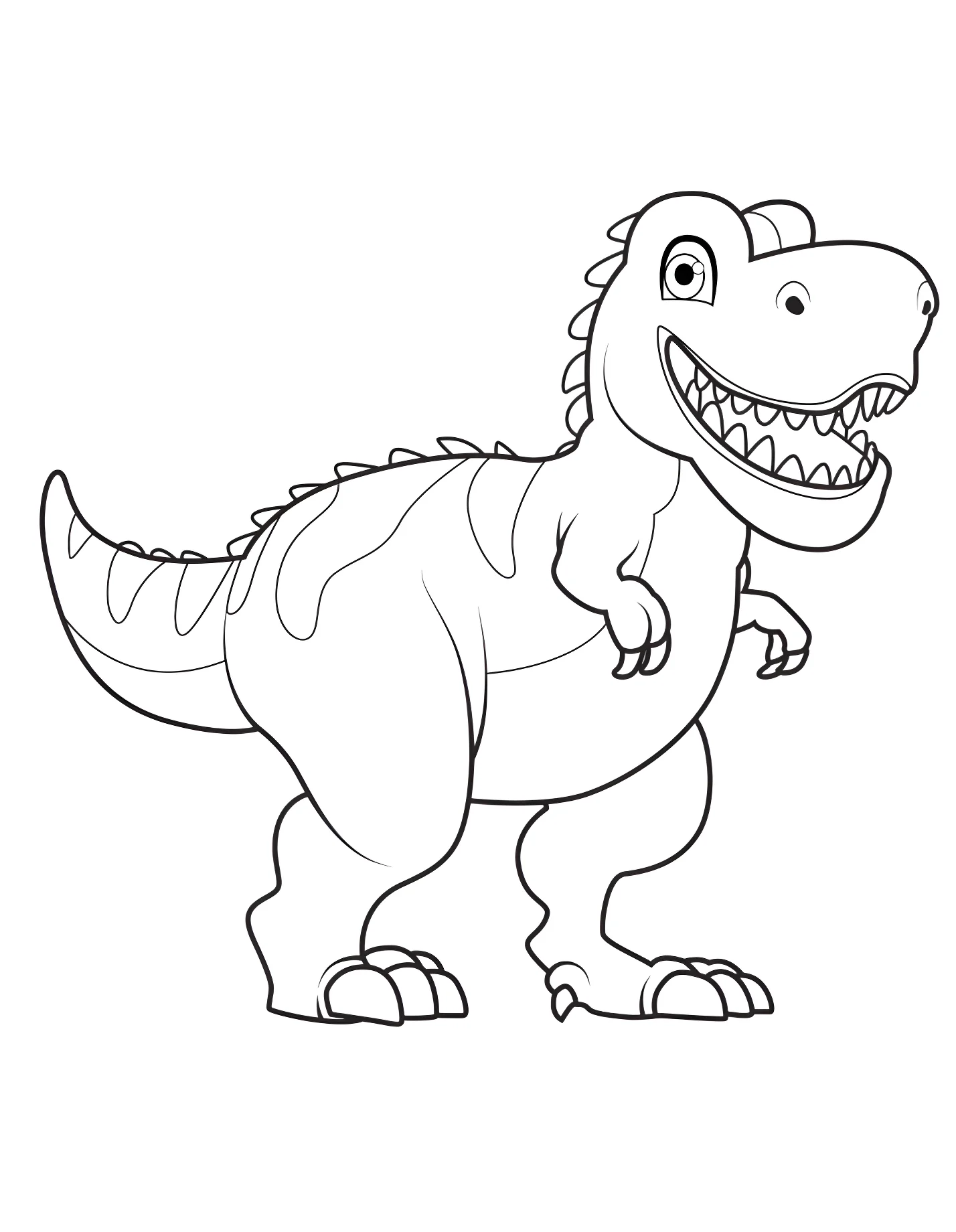 Забавный тираннозавр №21395. Динозавры. Гигантозавр (Giganotosaurus).