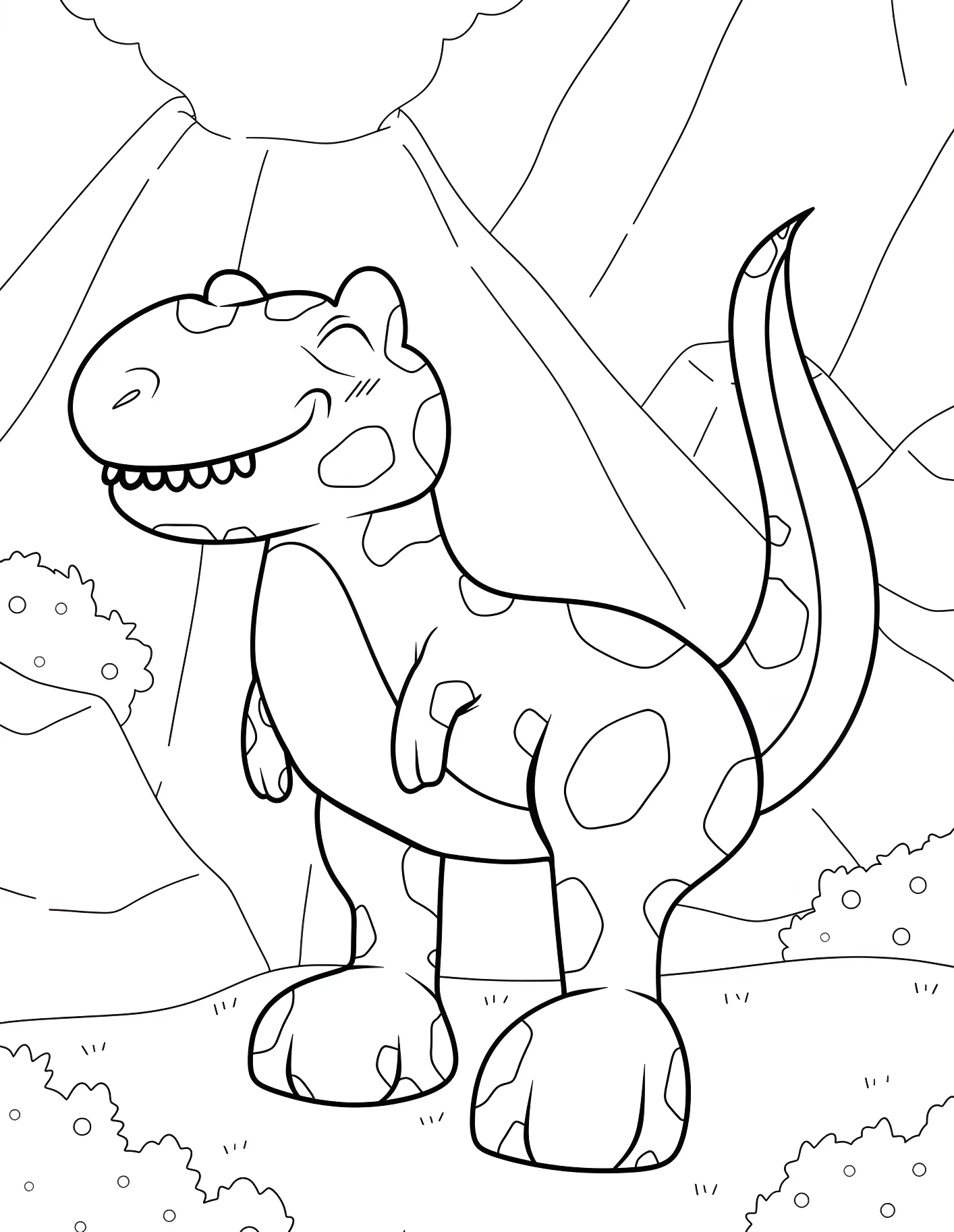 Веселый динозавр Ти-Рекс №21575. Динозавры. Тираннозавр (Tyrannosaurus rex).
