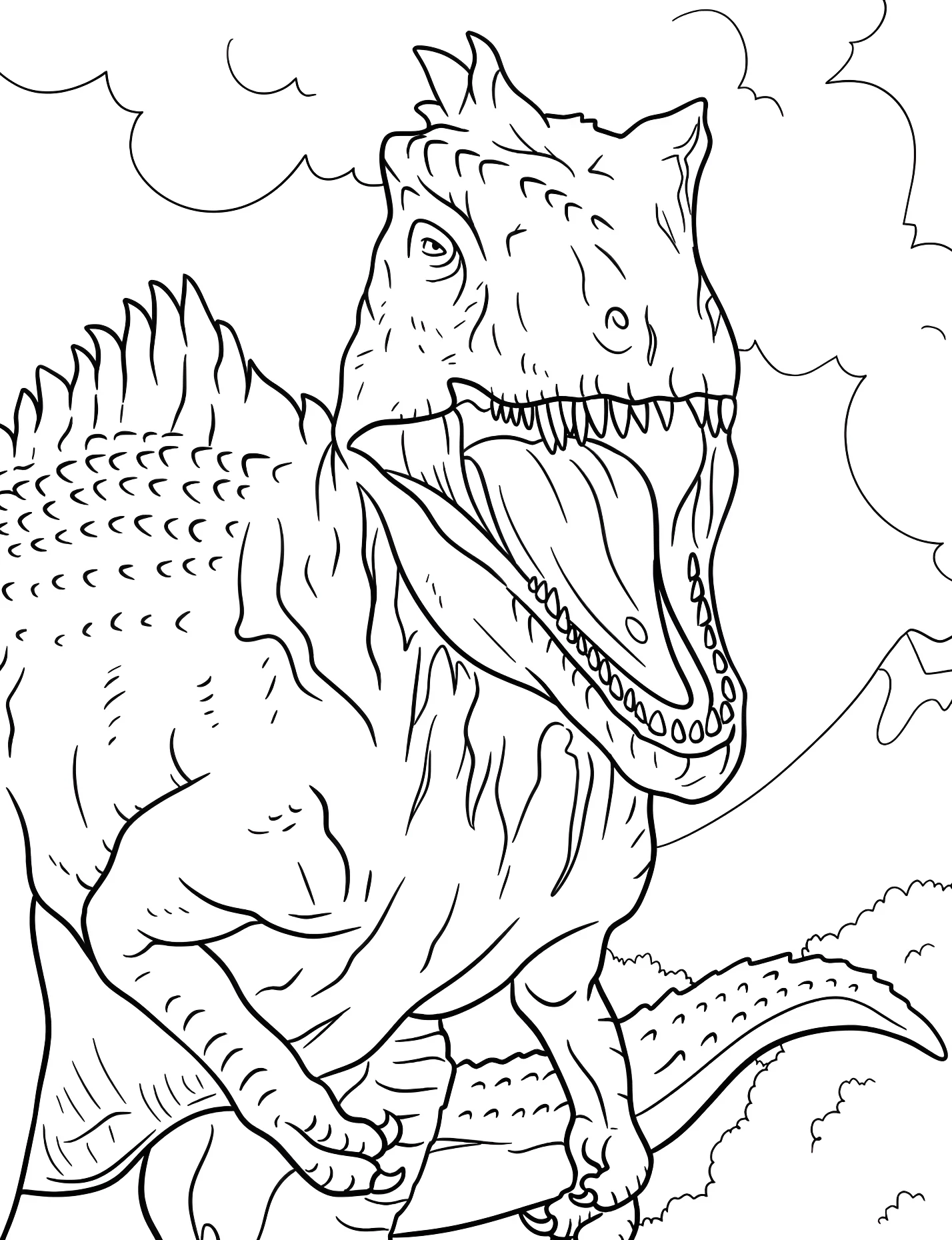 Грозный тираннозавр №21397. Динозавры. Гигантозавр (Giganotosaurus).