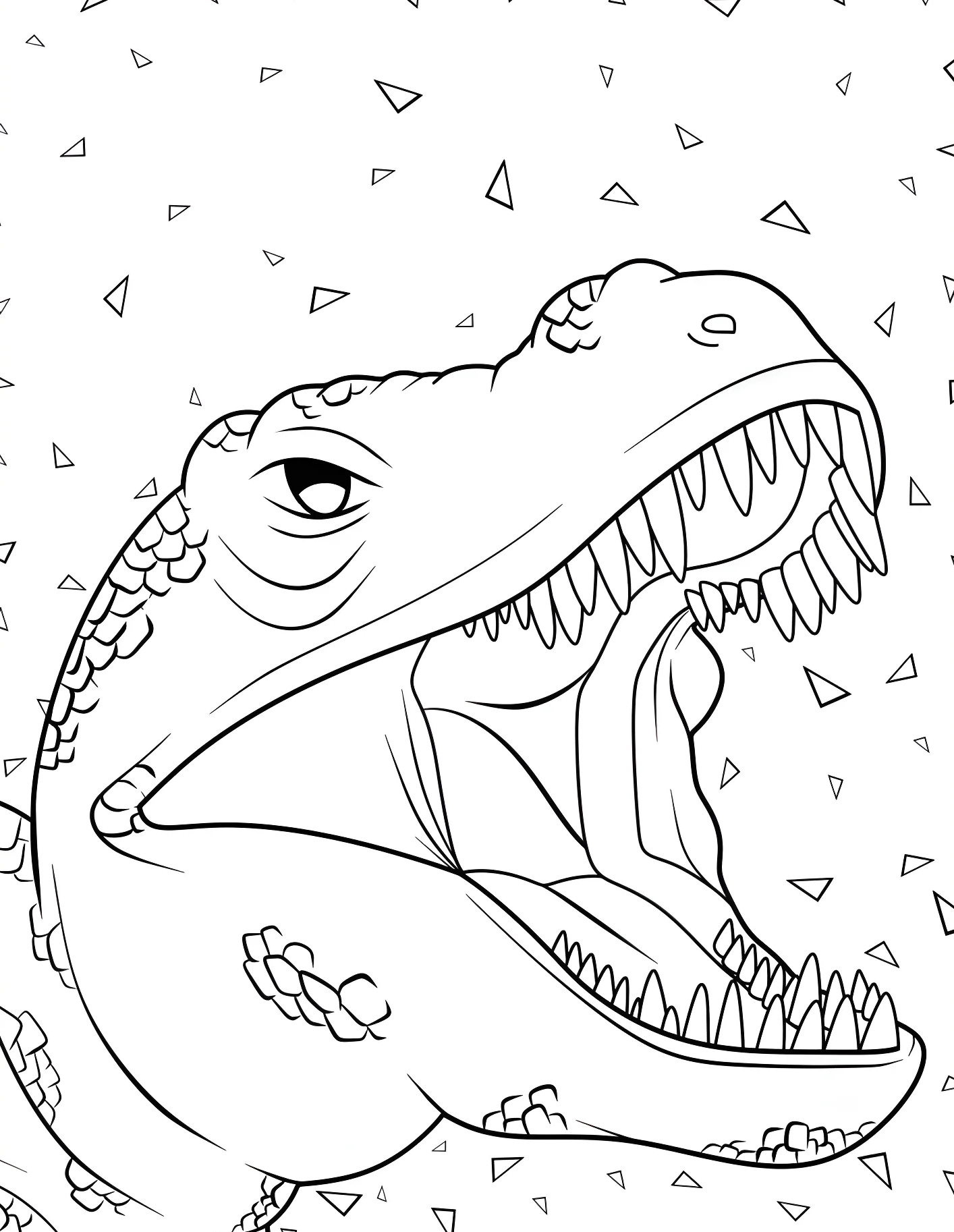 Злой тираннозавр №21577. Динозавры. Тираннозавр (Tyrannosaurus rex).