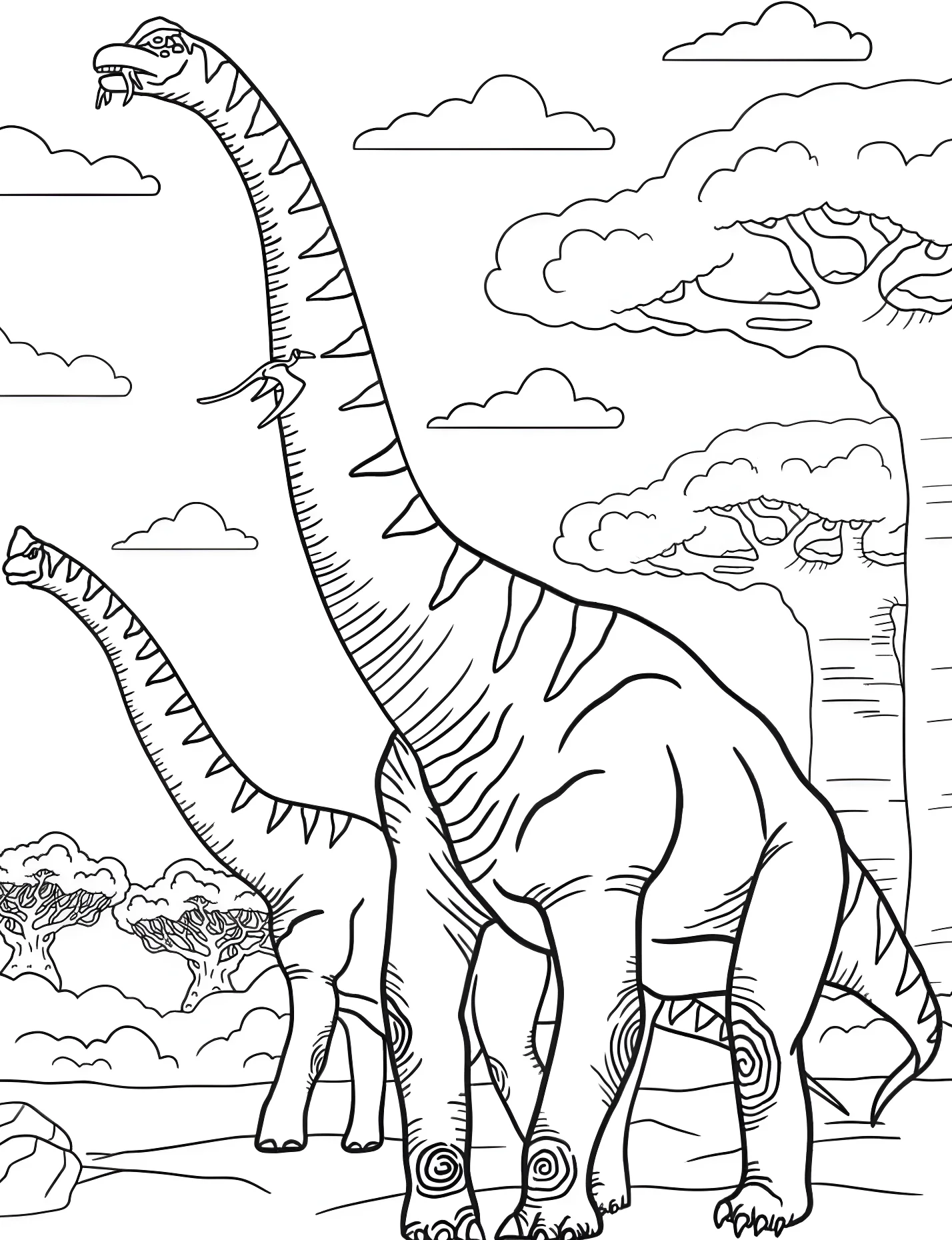 Большой брахиозавр №21339. Динозавры. Брахиозавр (Brachiosaurus).