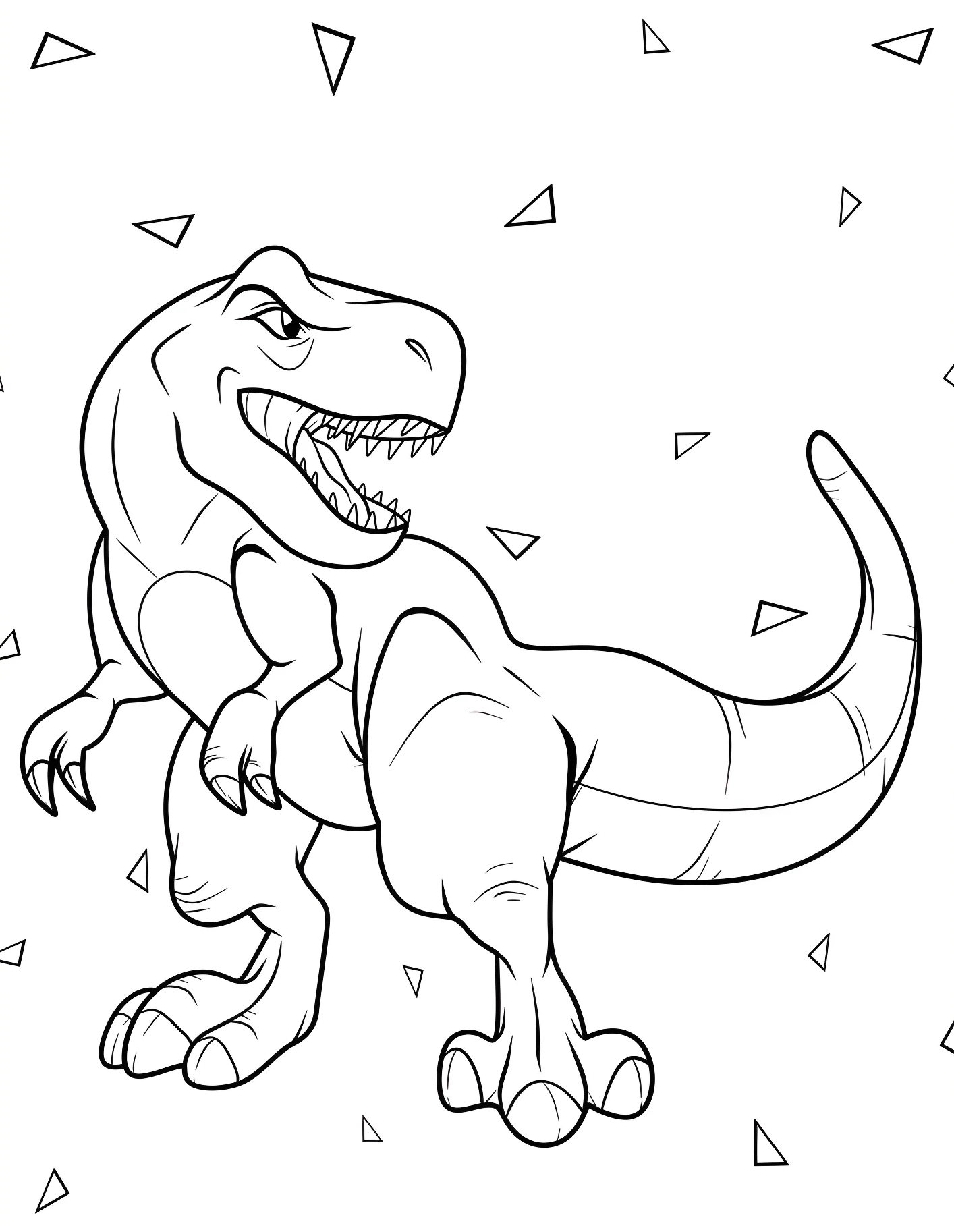 Забавный тираннозавр №21580. Динозавры. Тираннозавр (Tyrannosaurus rex).