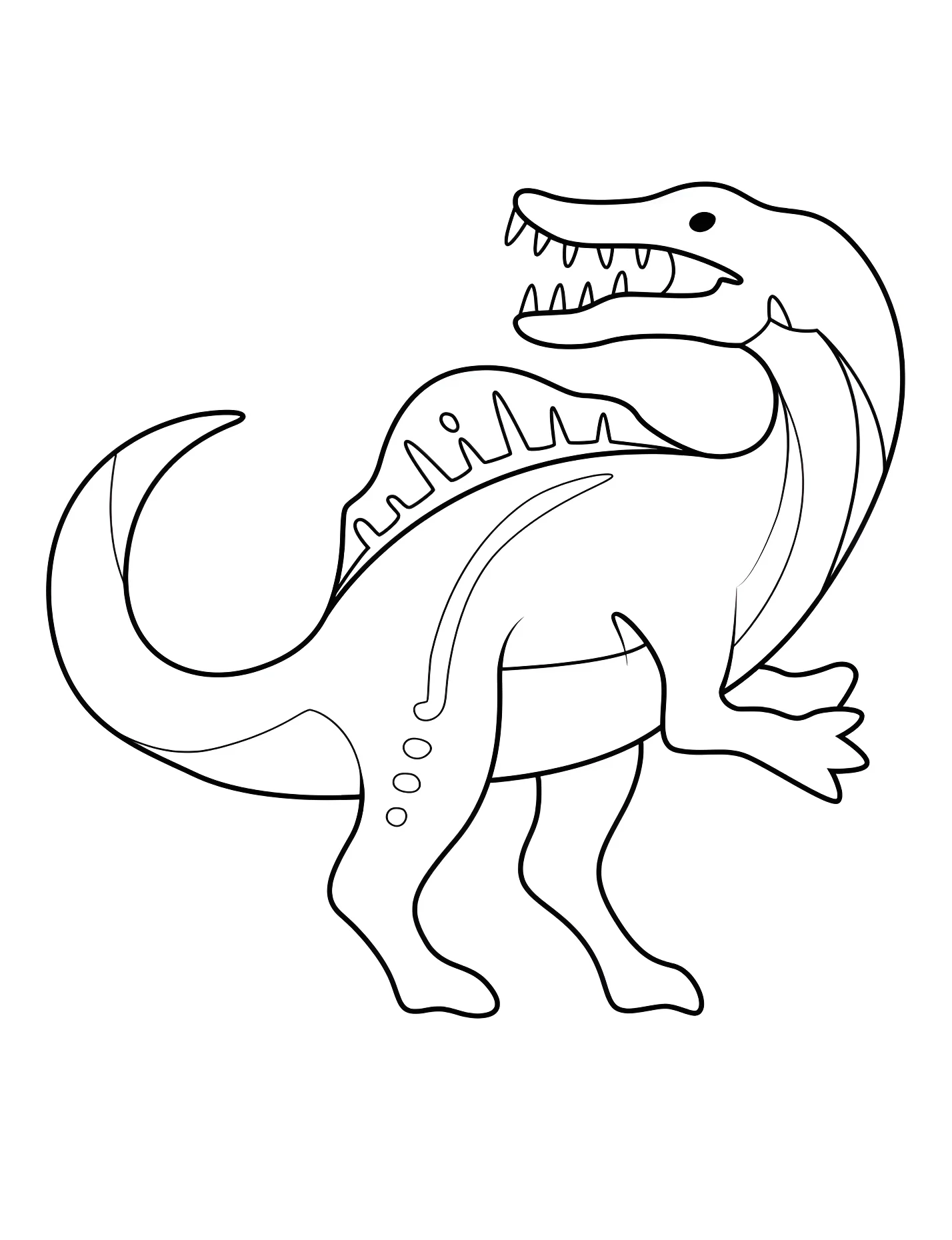 Милый спинозавр №21515. Динозавры. Спинозавр (Spinosaurus).
