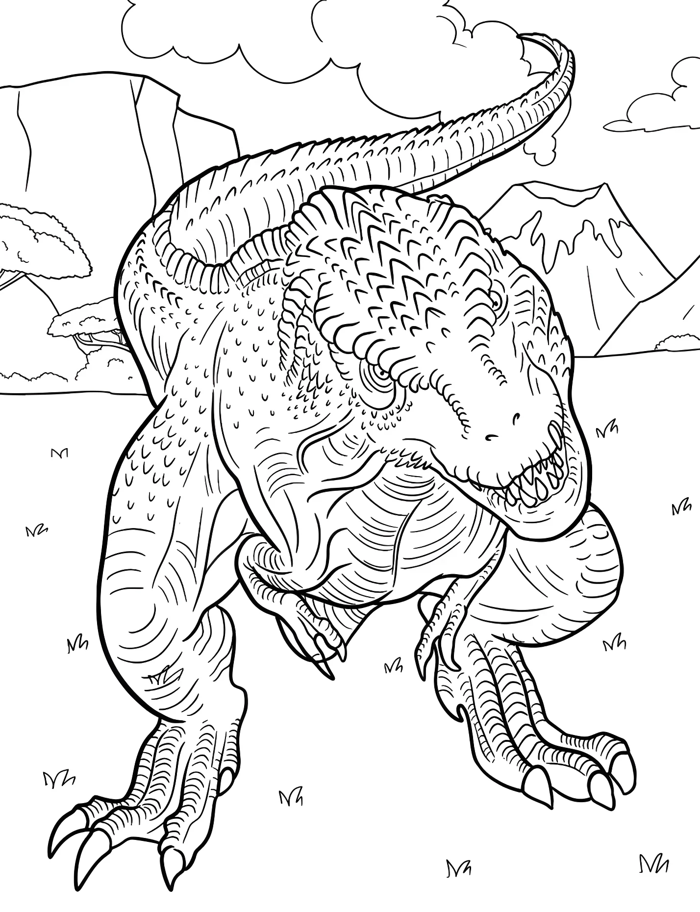Гигантский тираннозавр №21399. Динозавры. Гигантозавр (Giganotosaurus).