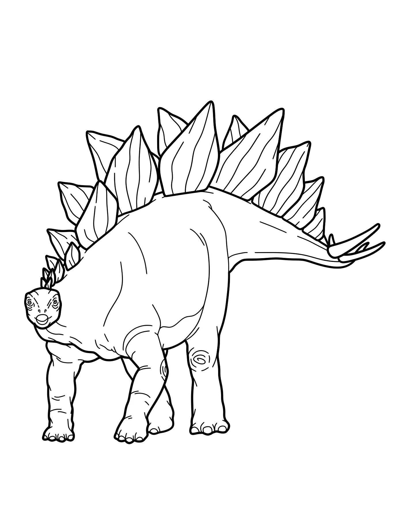 Милый стегозавр №21540. Динозавры. Стегозавр (Stegosaurus).