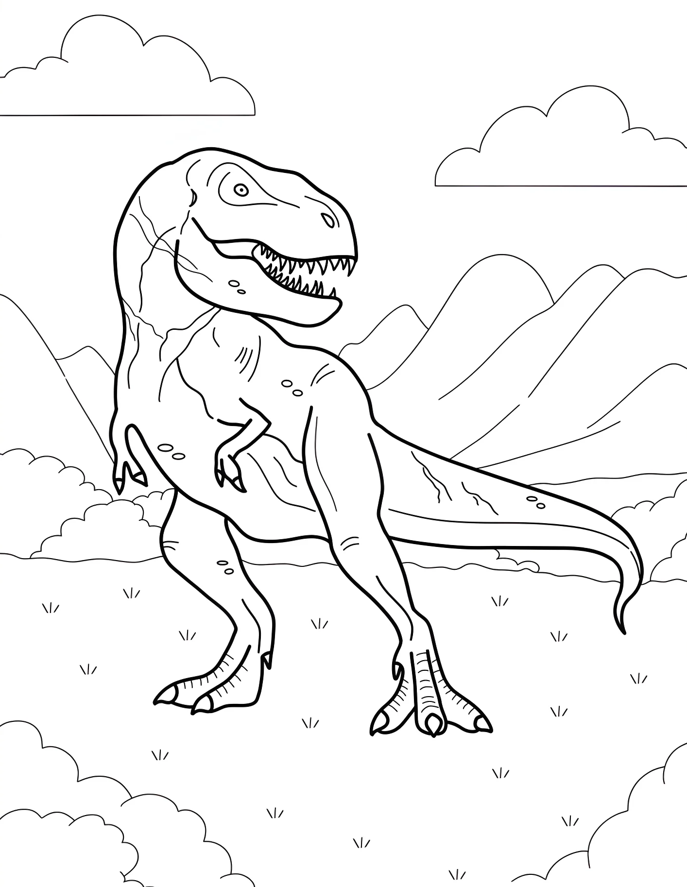 Забавный тираннозавр Рекс №21582. Динозавры. Тираннозавр (Tyrannosaurus rex).
