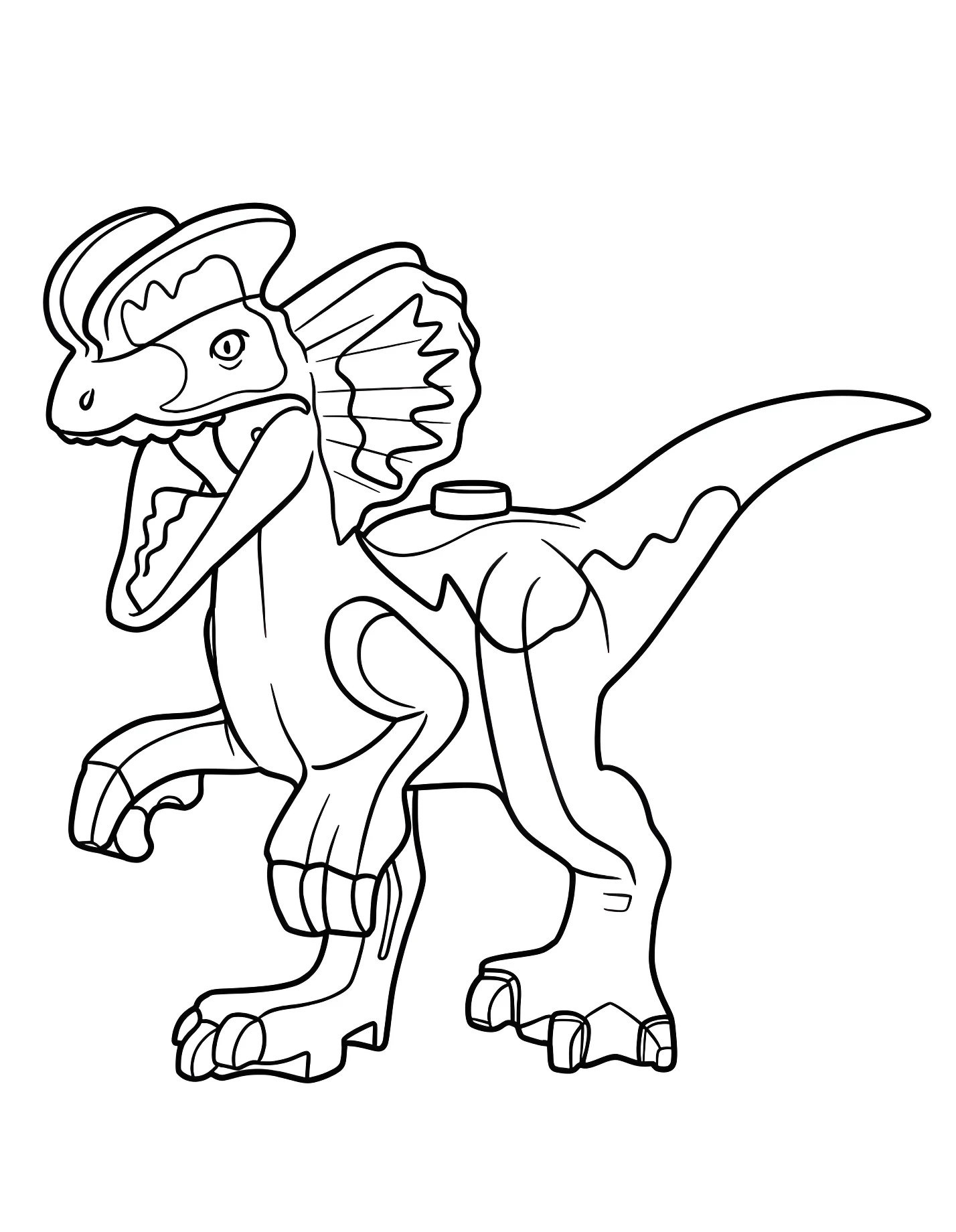 Веселый дилофозавр Лего №21368. Динозавры. Дилофозавр (Dilophosaurus).