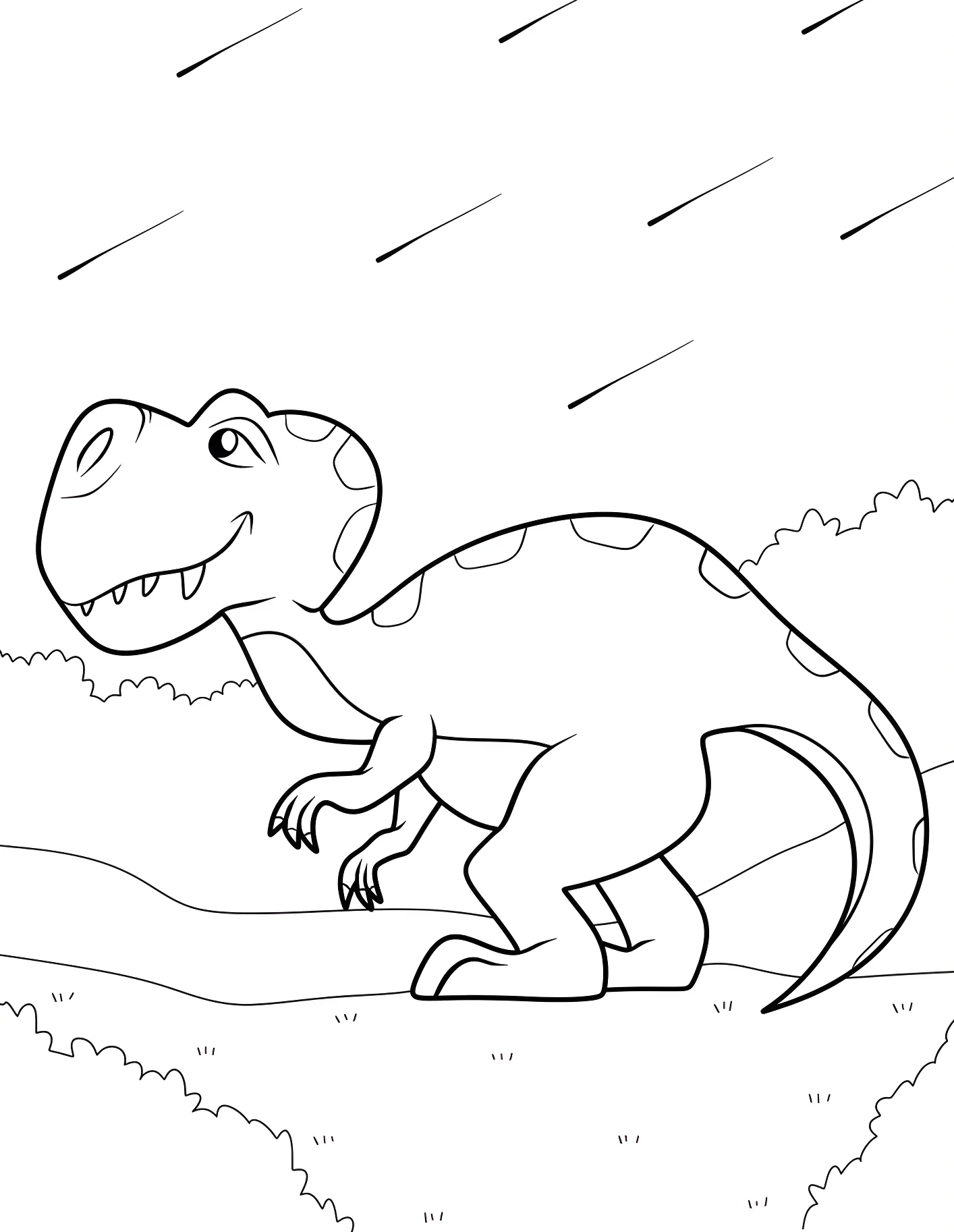 Милый динозавр Ти-Рекс №21584. Динозавры. Тираннозавр (Tyrannosaurus rex).