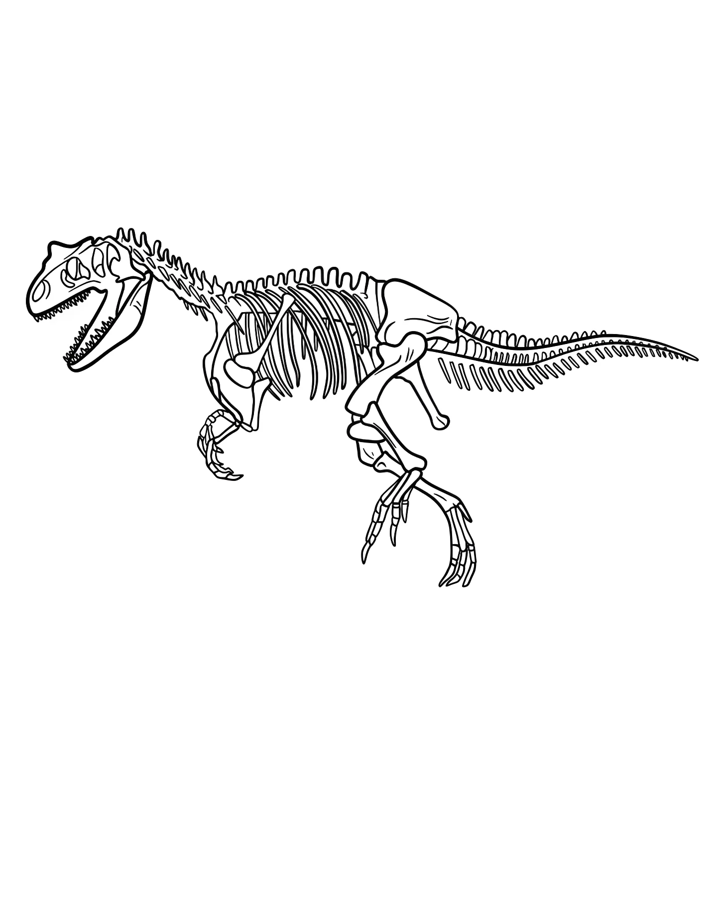 Скелет гигантозавра №21409. Динозавры. Гигантозавр (Giganotosaurus).