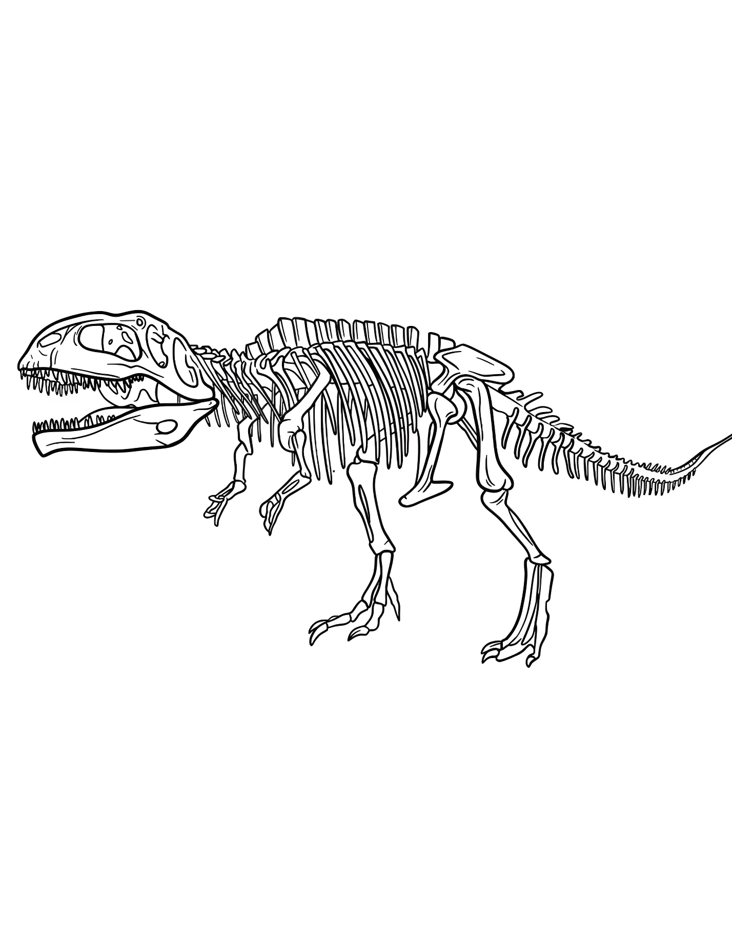 Скелет гигантозавра №21411. Динозавры. Гигантозавр (Giganotosaurus).