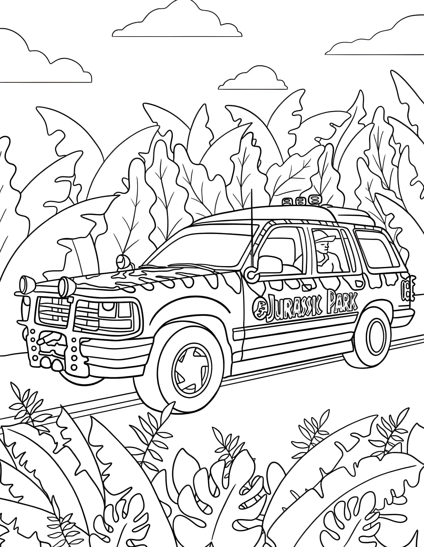 Автомобиль из парка Юрского периода №21440. Динозавры. Парк юрского периода (Jurassic Park).