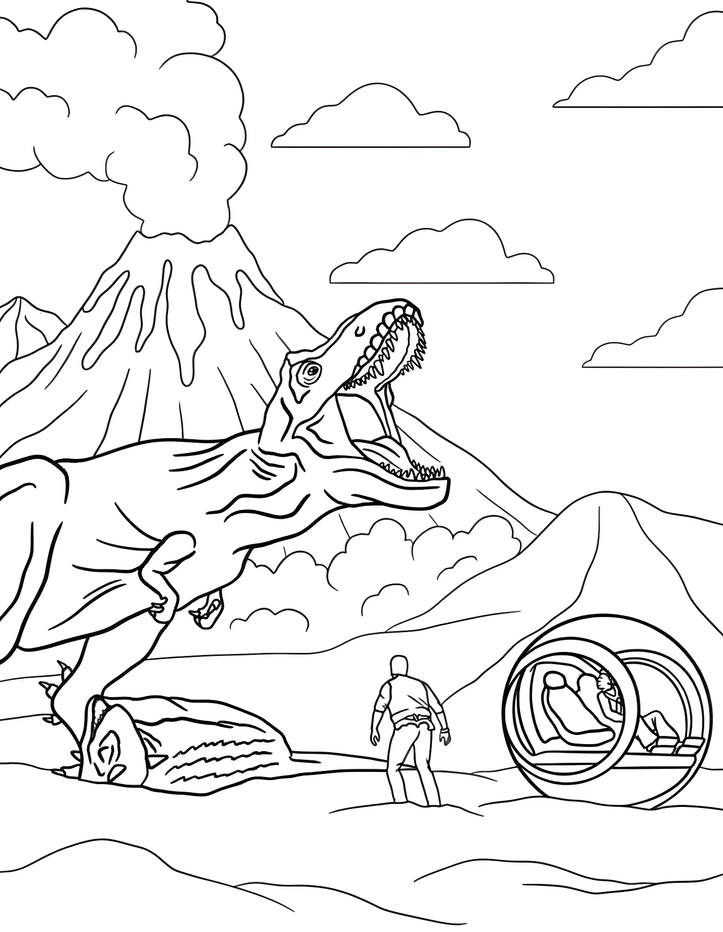 Динозавр тираннозавр №21446. Динозавры. Парк юрского периода (Jurassic Park).