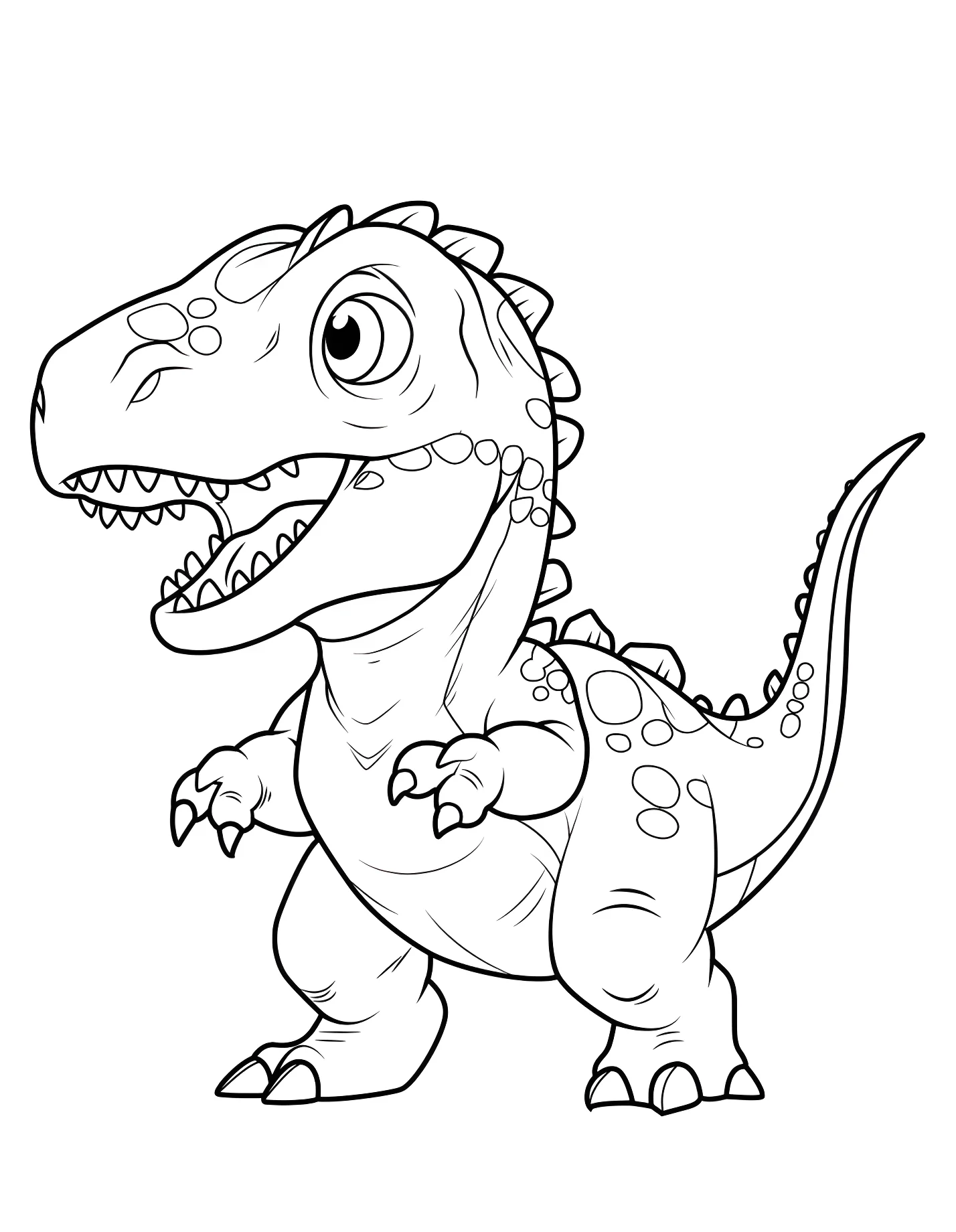 Милый аллозавр №21293. Динозавры. Аллозавр (Allosaurus).
