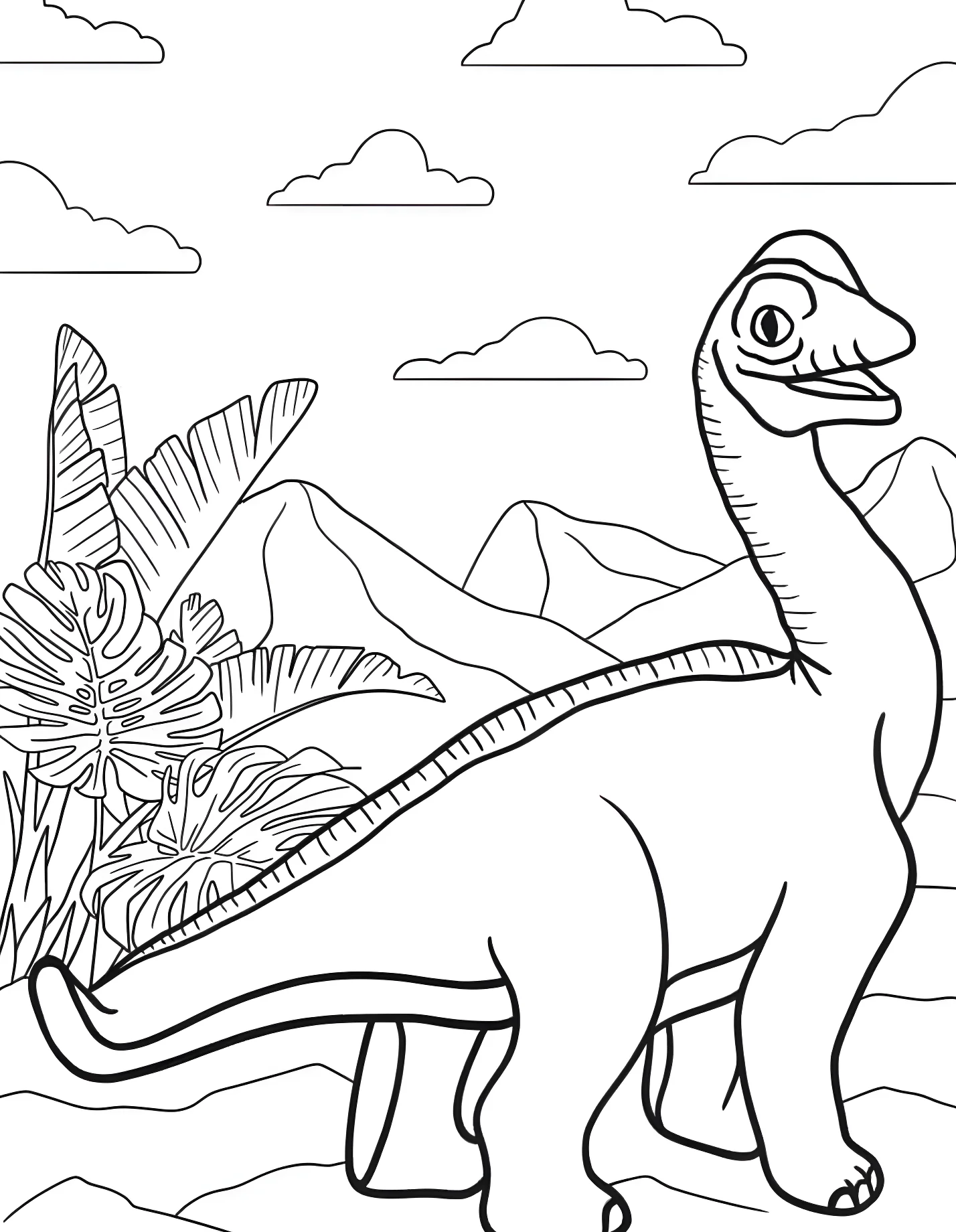 Милый брахиозавр №21346. Динозавры. Брахиозавр (Brachiosaurus).