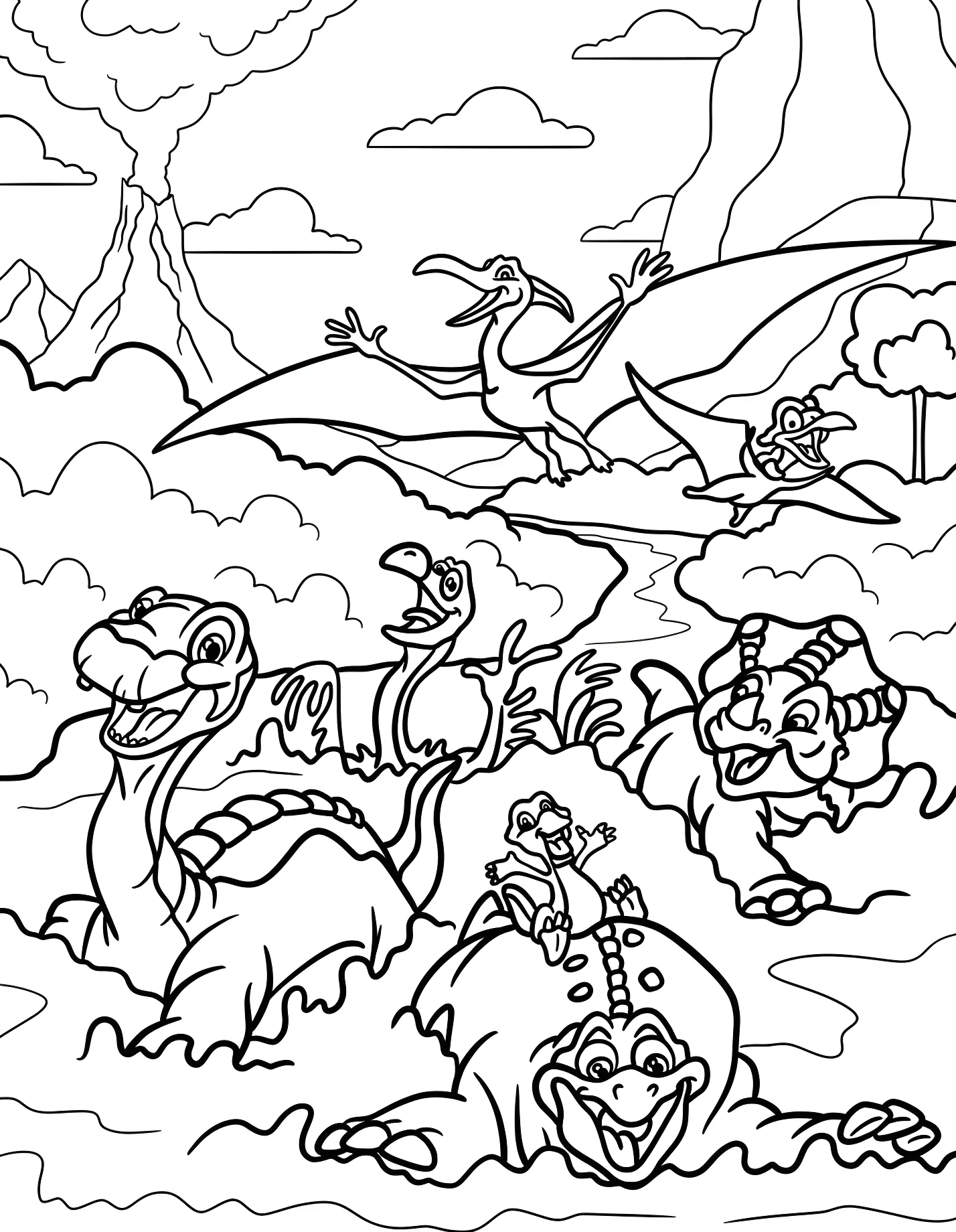 Веселые динозавры №21470. Динозавры. Земля до начала времён (The Land Before Time).