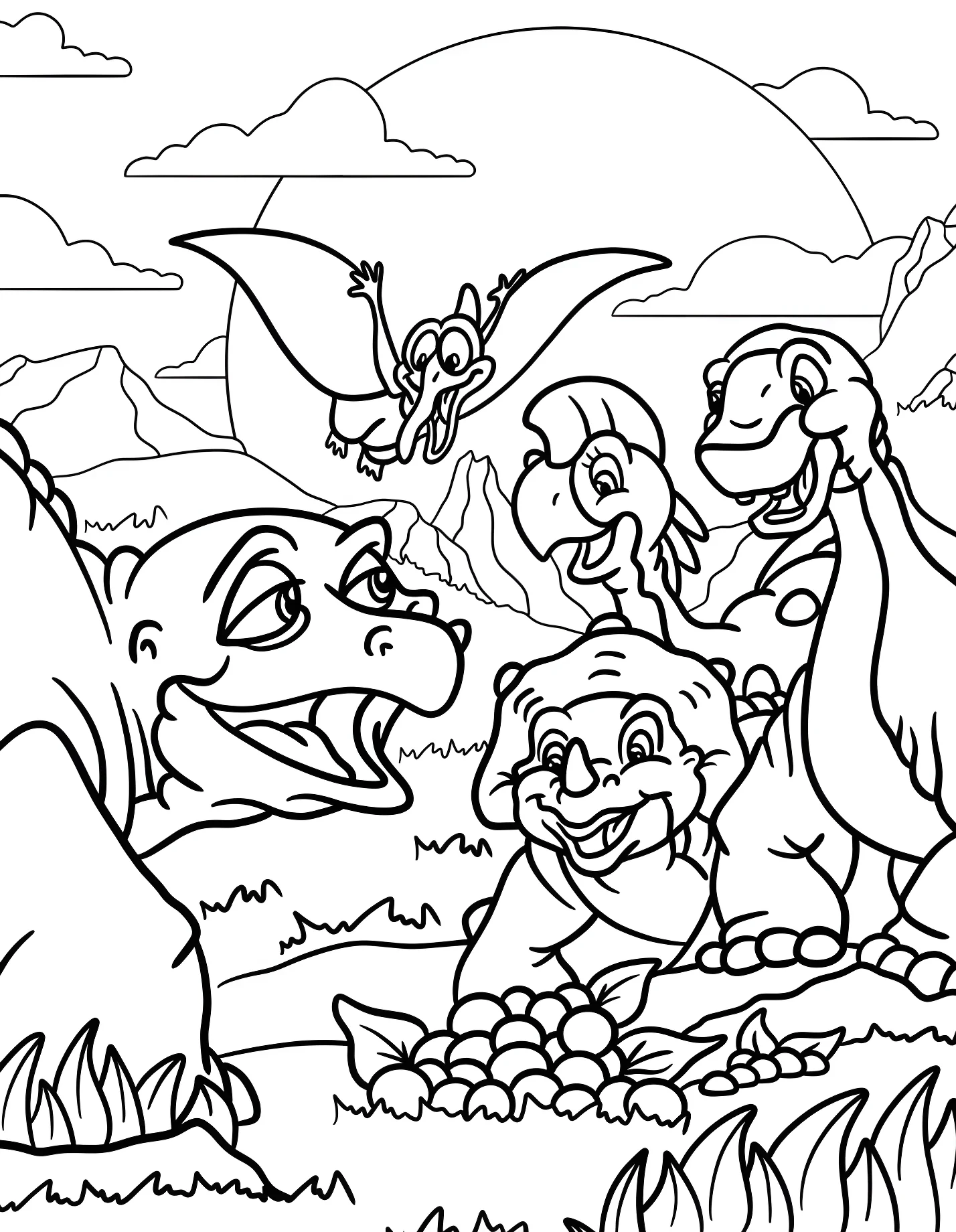Веселые динозавры №21471. Динозавры. Земля до начала времён (The Land Before Time).