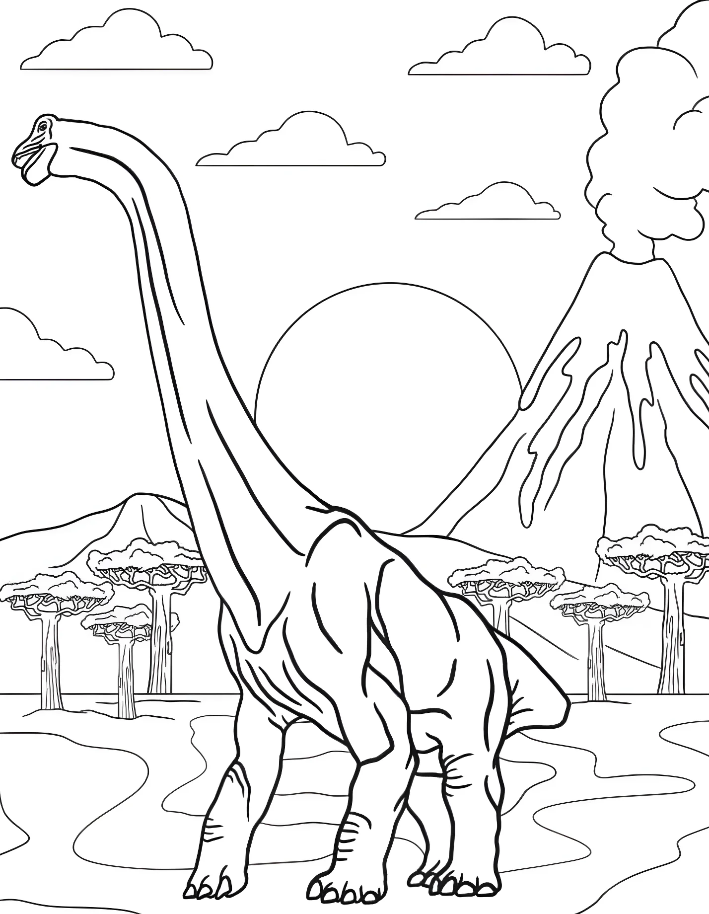 Большой брахиозавр №21350. Динозавры. Брахиозавр (Brachiosaurus).