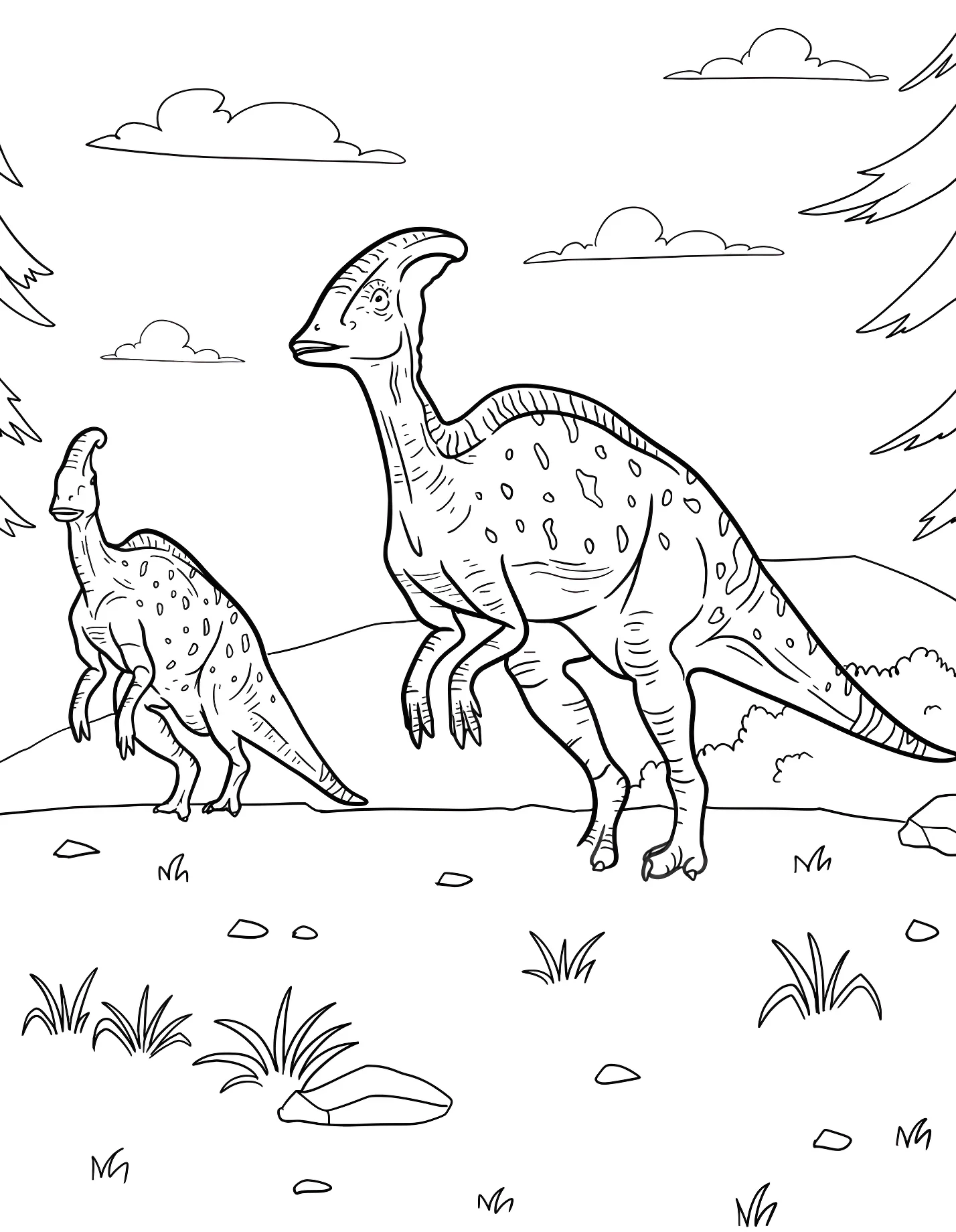 Динозавр параяуролоф №21488. Динозавры. Паразавролоф (Parasaurolophus).