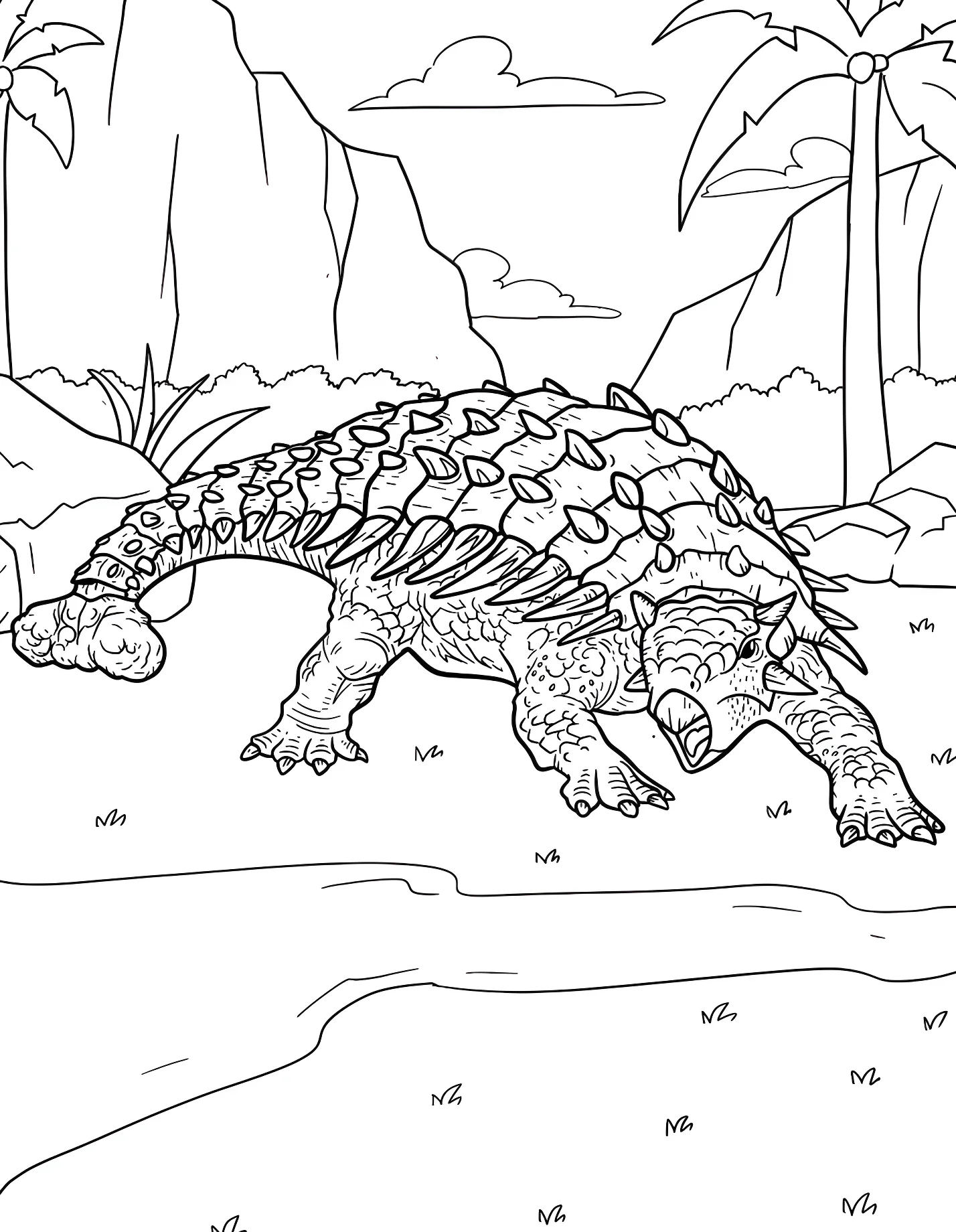 Весёлый анкилозавр №21316. Динозавры. Анкилозавр (Ankylosaurus).