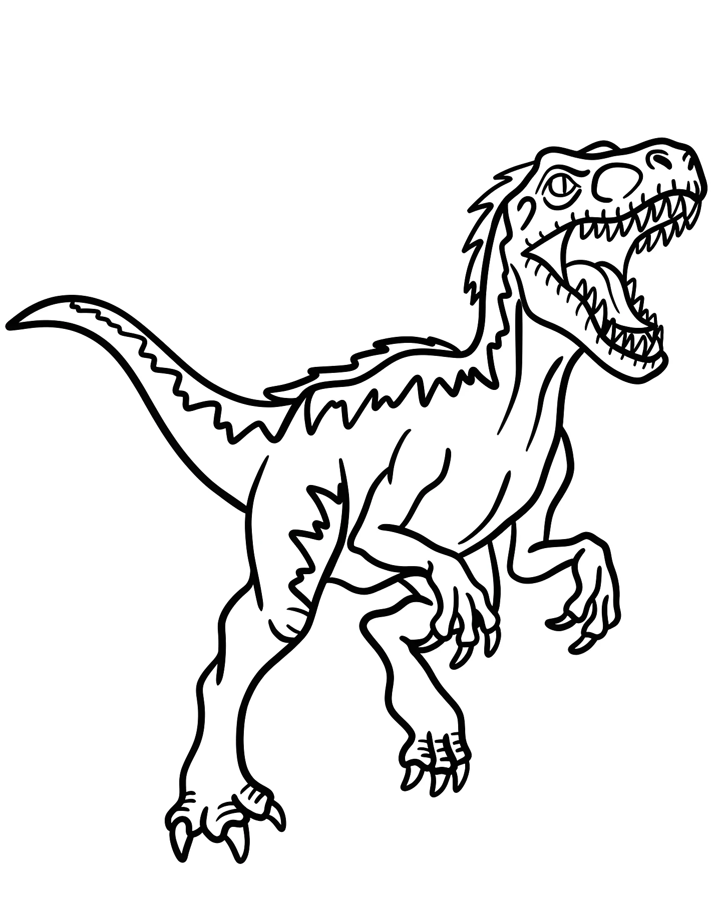 Величественный велоцираптор №21665. Динозавры. Велоцираптор (Velociraptor).