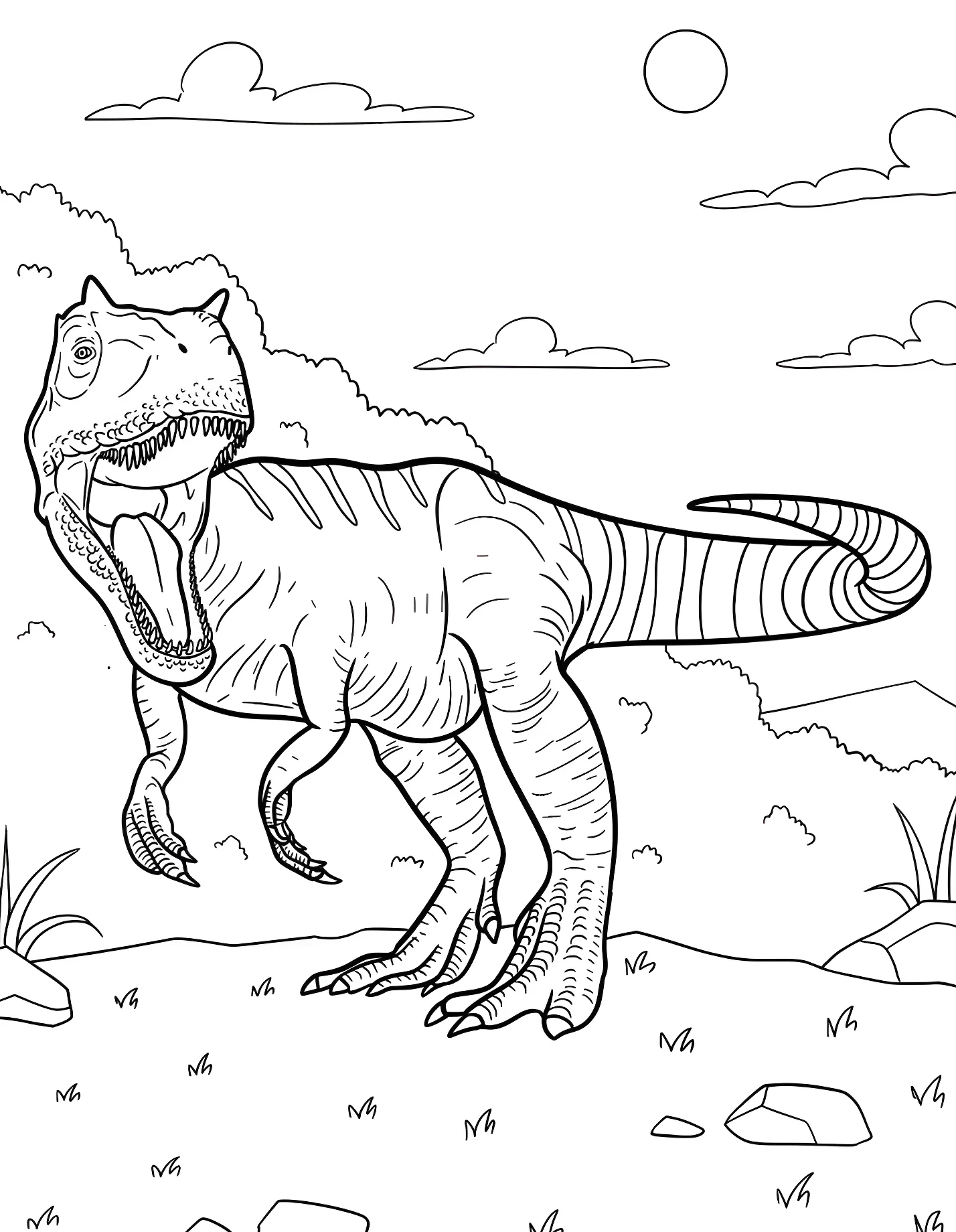 Динозавр аллозавр №21298. Динозавры. Аллозавр (Allosaurus).