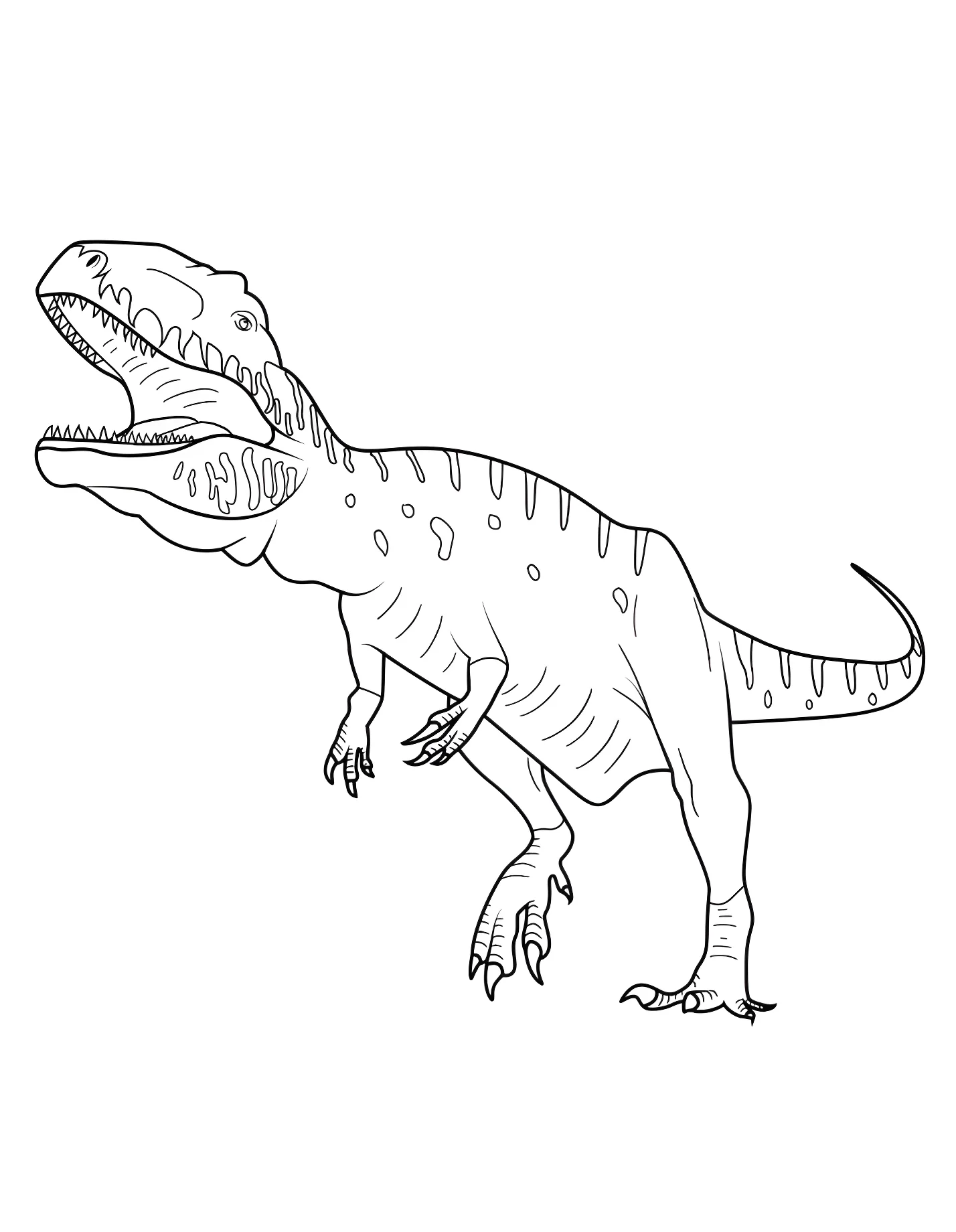 Большой гигантозавр №21413. Динозавры. Гигантозавр (Giganotosaurus).
