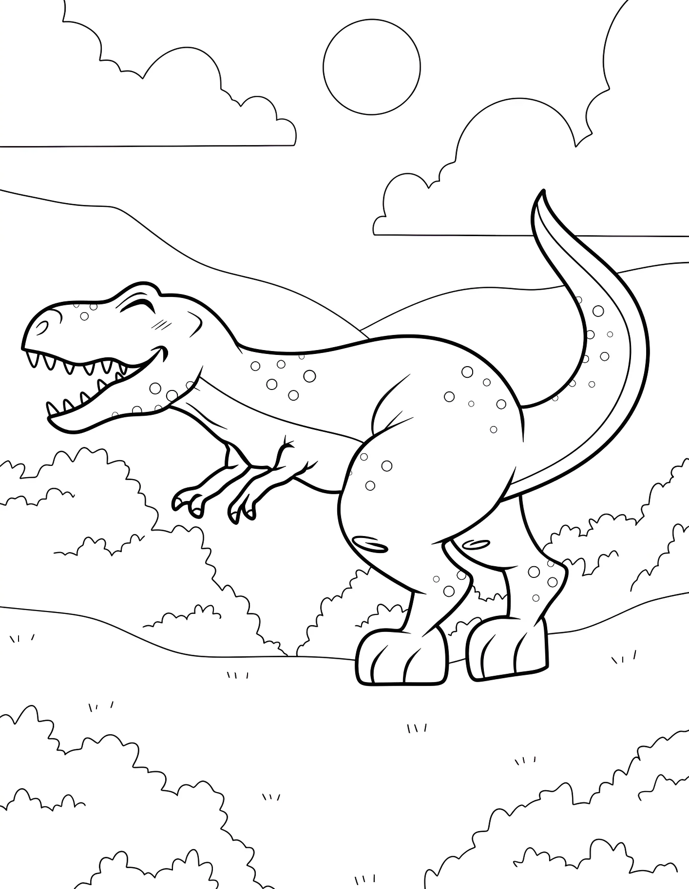 Веселый тираннозавр рекс №21591. Динозавры. Тираннозавр (Tyrannosaurus rex).