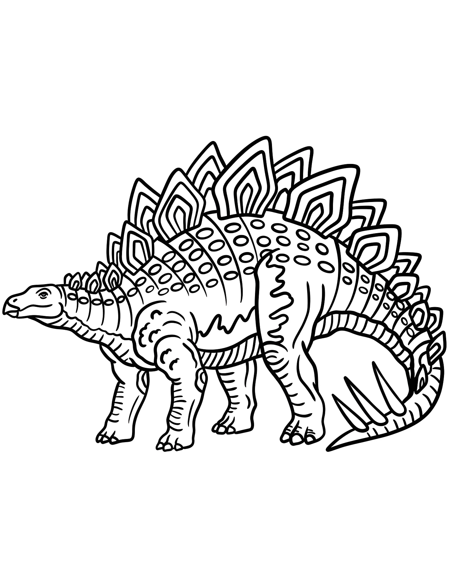 Милый стегозавр №21565. Динозавры. Стегозавр (Stegosaurus).
