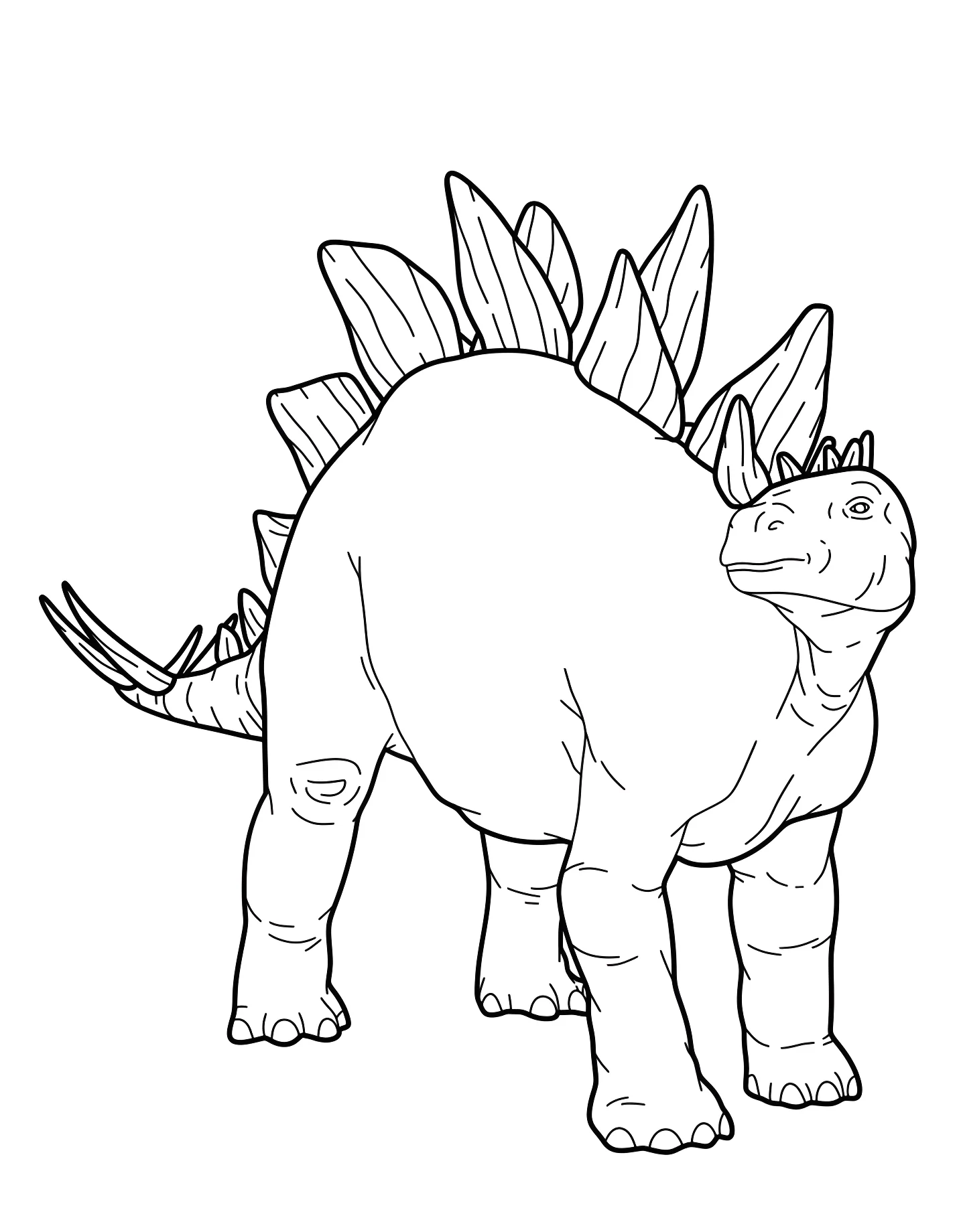 Забавный стегозавр №21567. Динозавры. Стегозавр (Stegosaurus).
