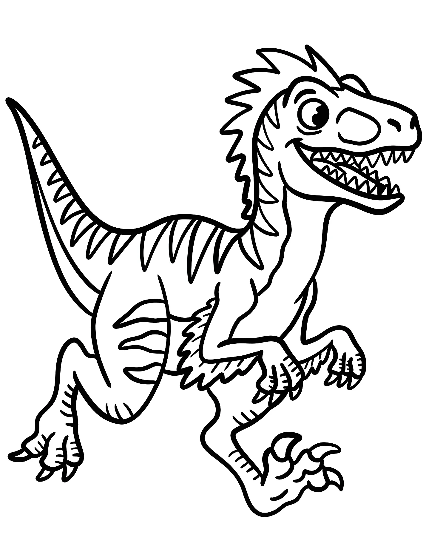 Весёлый велоцираптор №21667. Динозавры. Велоцираптор (Velociraptor).