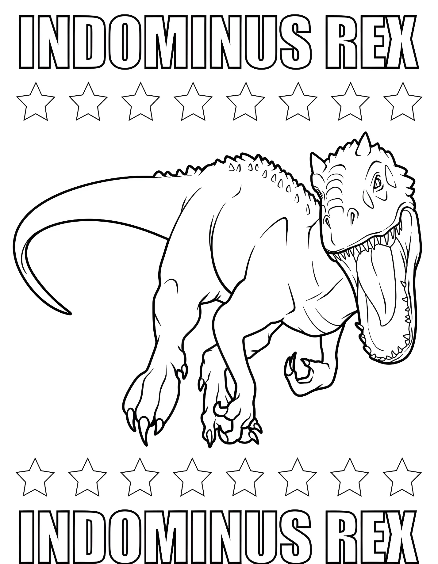 Забавный индоминус рекс №21432. Динозавры. Индоминус Рекс (Indominus Rex).