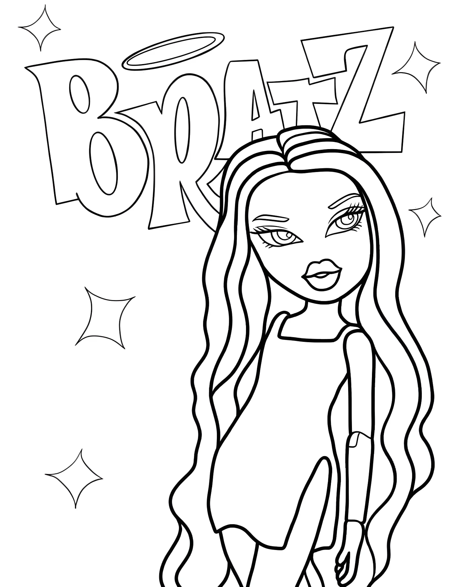 Кукла Клое Братц №5721. Раскраски для девочек по категориям. Братц (Bratz).