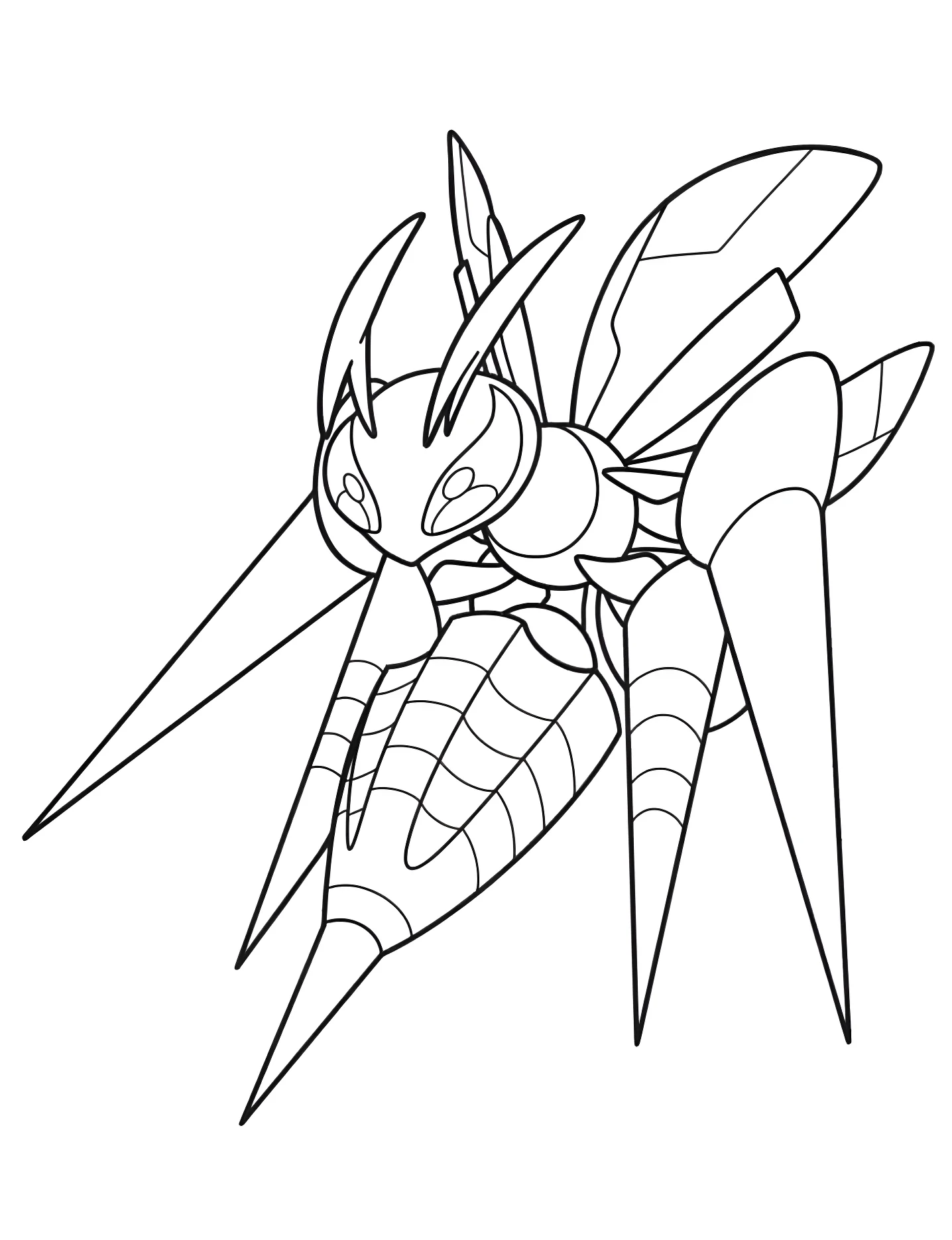 Милый бидрилл №9461. Раскраски для девочек по категориям. Покемон (Pokemon).