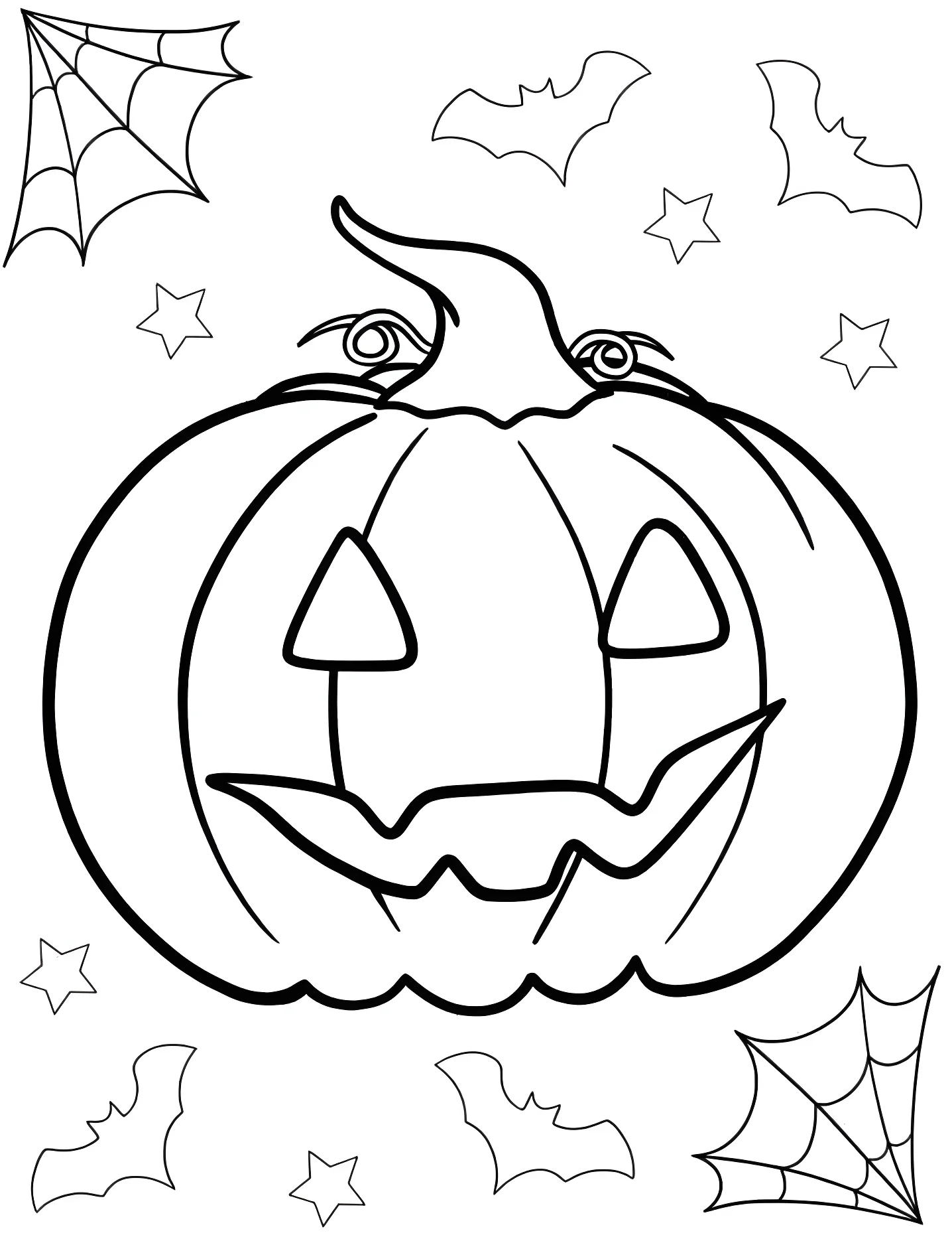 Забавная тыква №7913. Раскраски для девочек по категориям. Хэллоуин (Halloween).