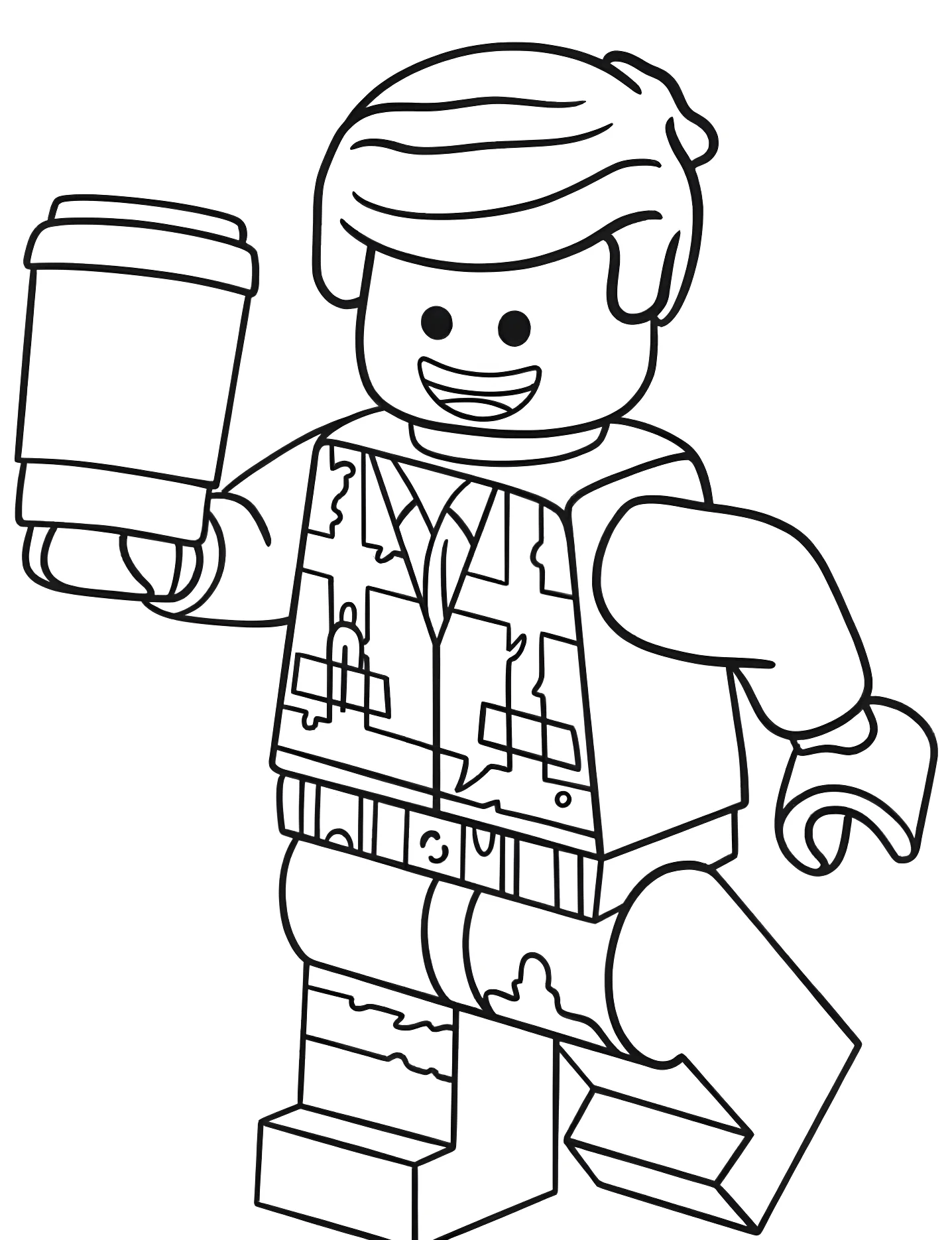 Эммет из Лего №8556. Раскраски для девочек по категориям. ЛЕГО (LEGO).