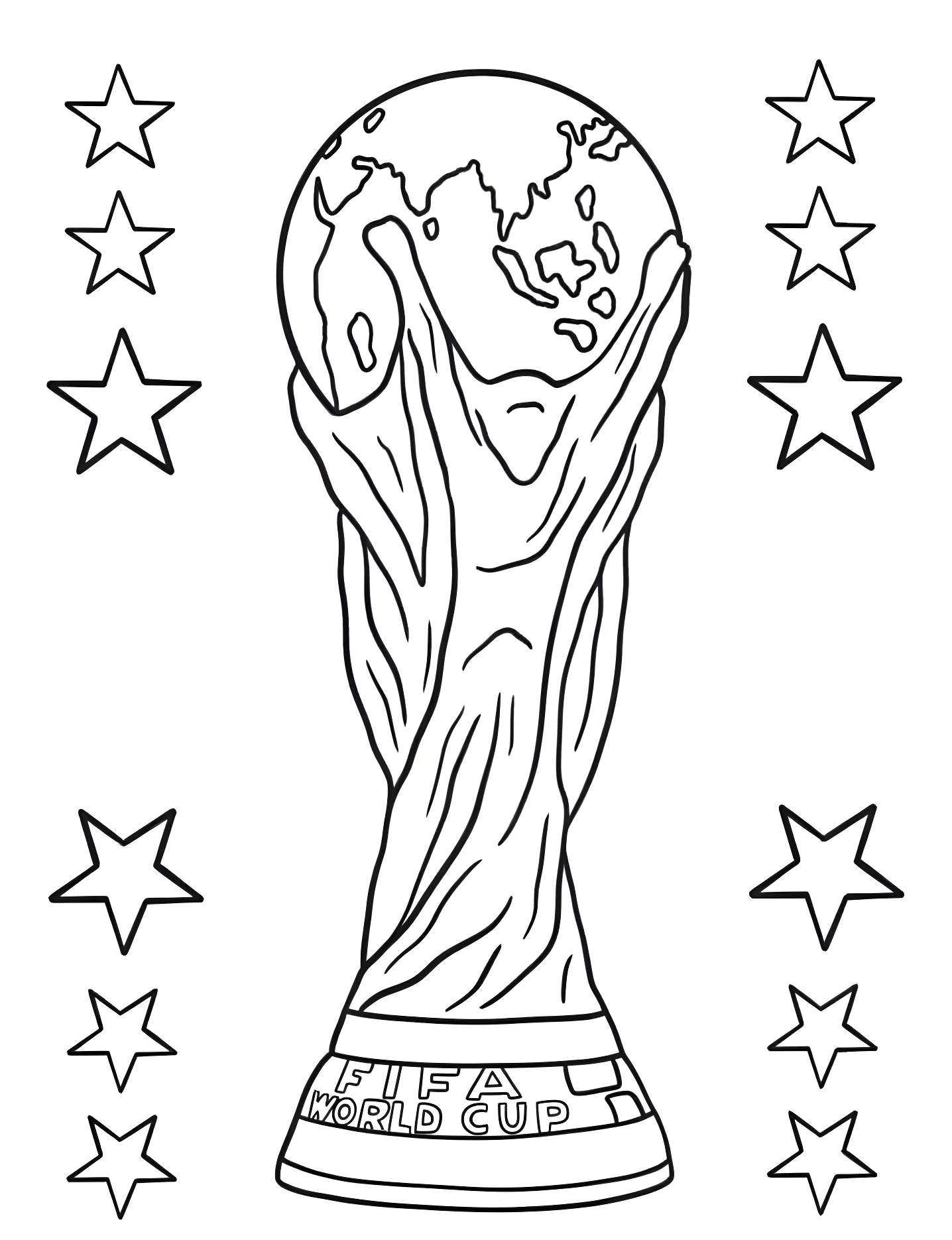 Кубок мира ФИФА №9996. Раскраски для девочек по категориям. Футбол (Soccer).