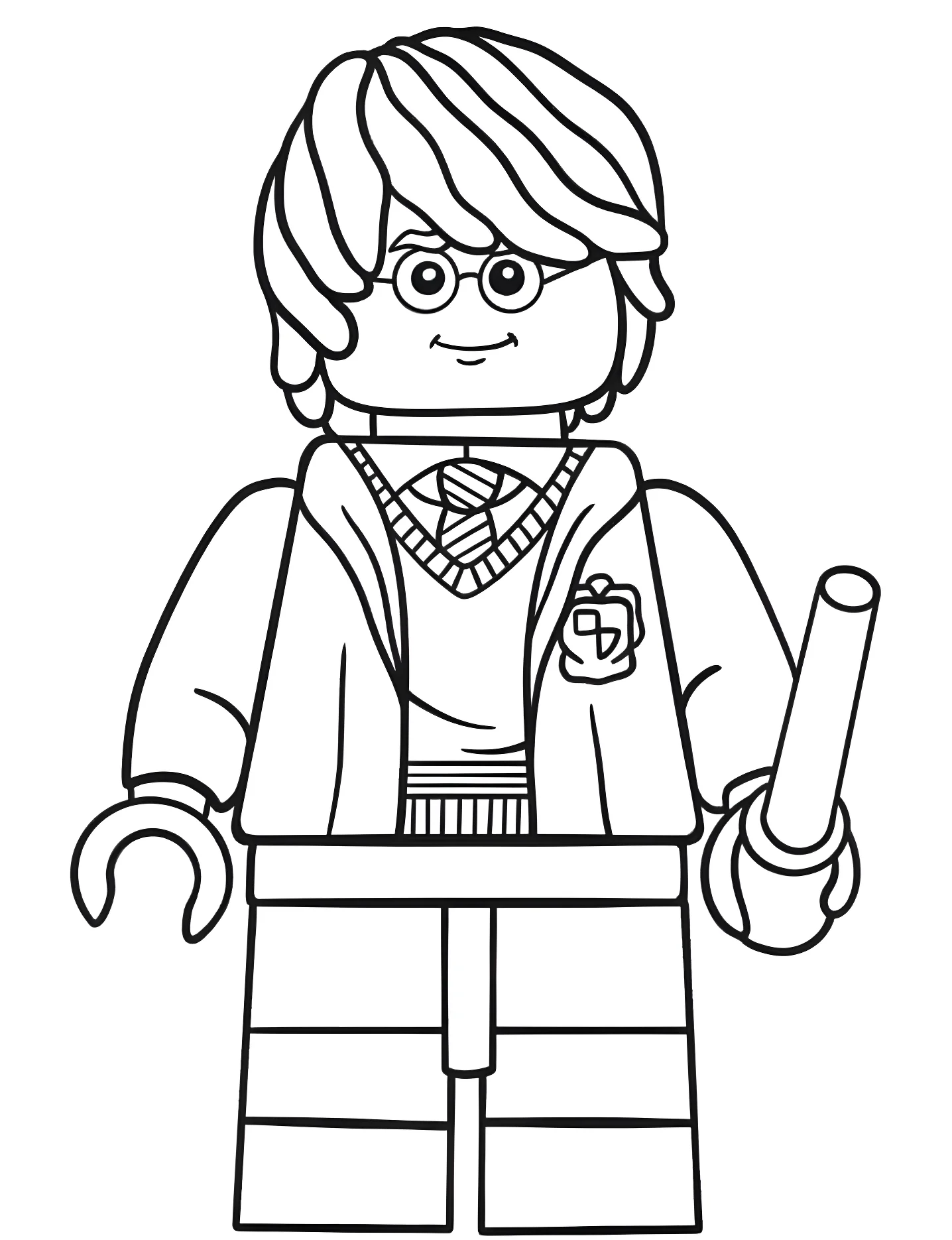 Гарри Поттер из Лего №8562. Раскраски для девочек по категориям. ЛЕГО (LEGO).