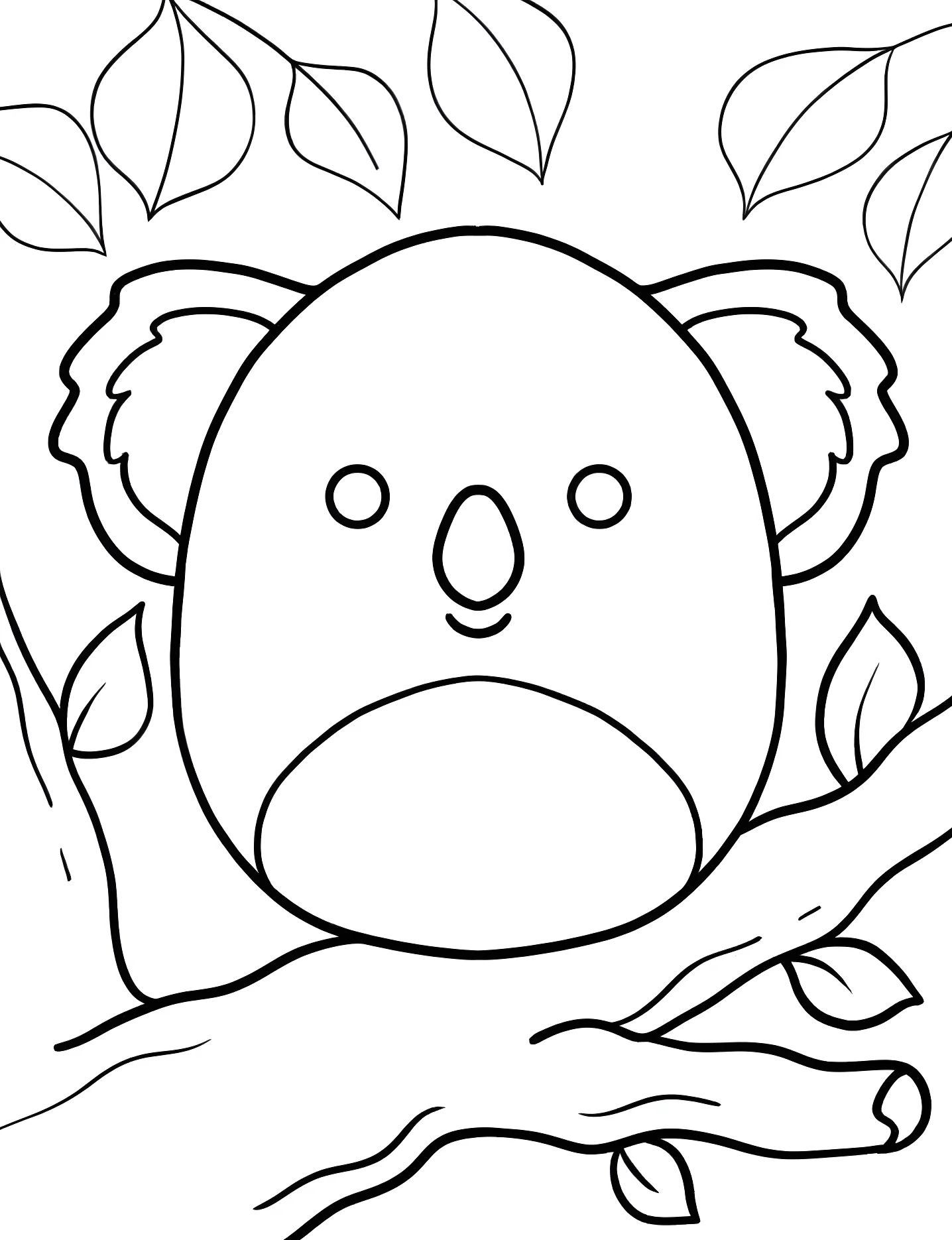 Милый коала №10085. Раскраски для девочек по категориям. Сквишмаллоу (Squishmallows).