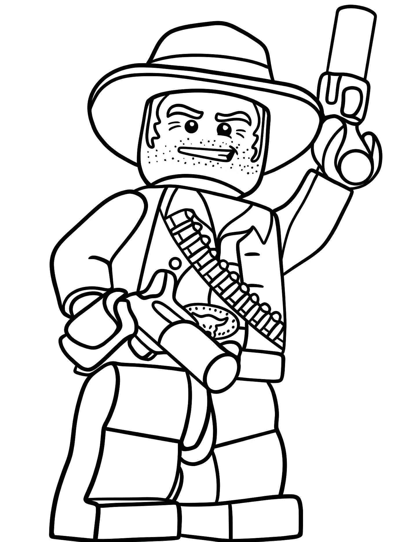 Ковбой Лего №6627. Раскраски для девочек по категориям. Ковбой (Cowboy).