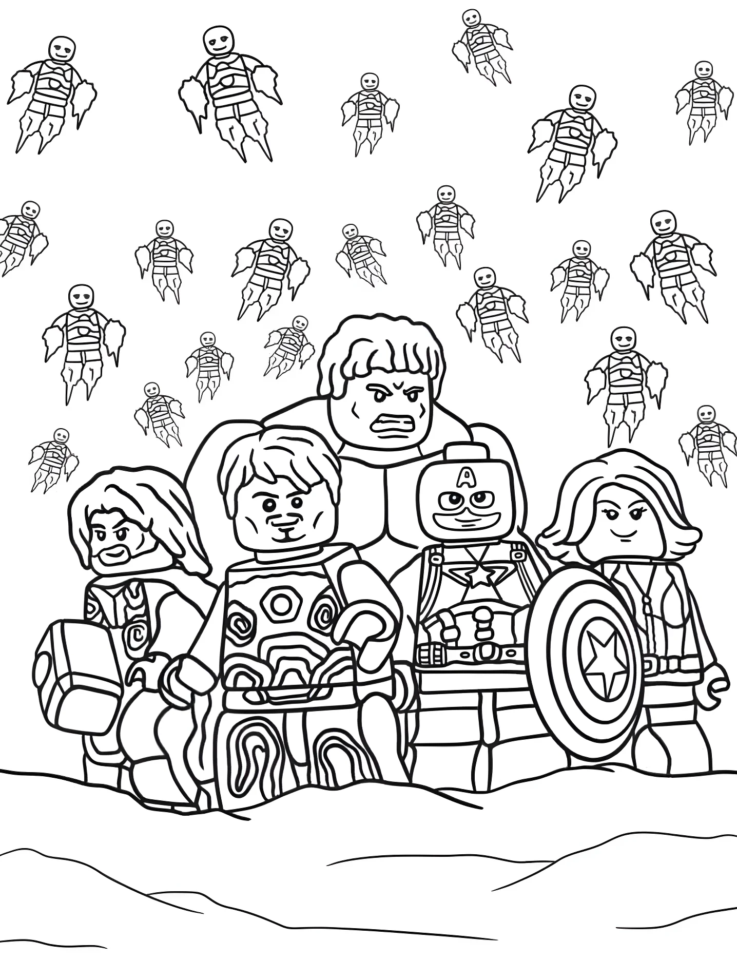 Лего Мстители №8586. Раскраски для девочек по категориям. ЛЕГО (LEGO).