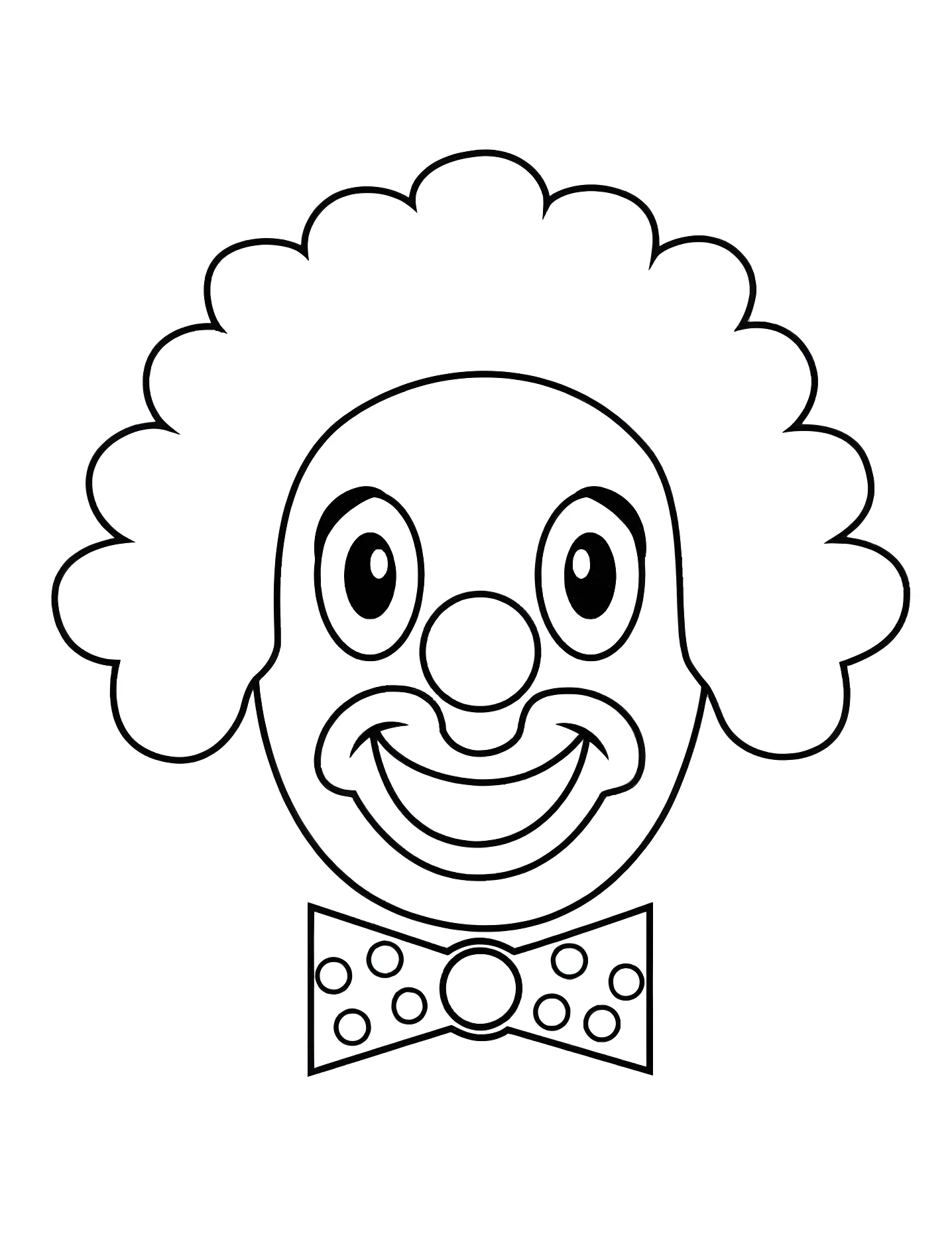 Веселый клоун №6530. Раскраски для девочек по категориям. Клоун (Clown).