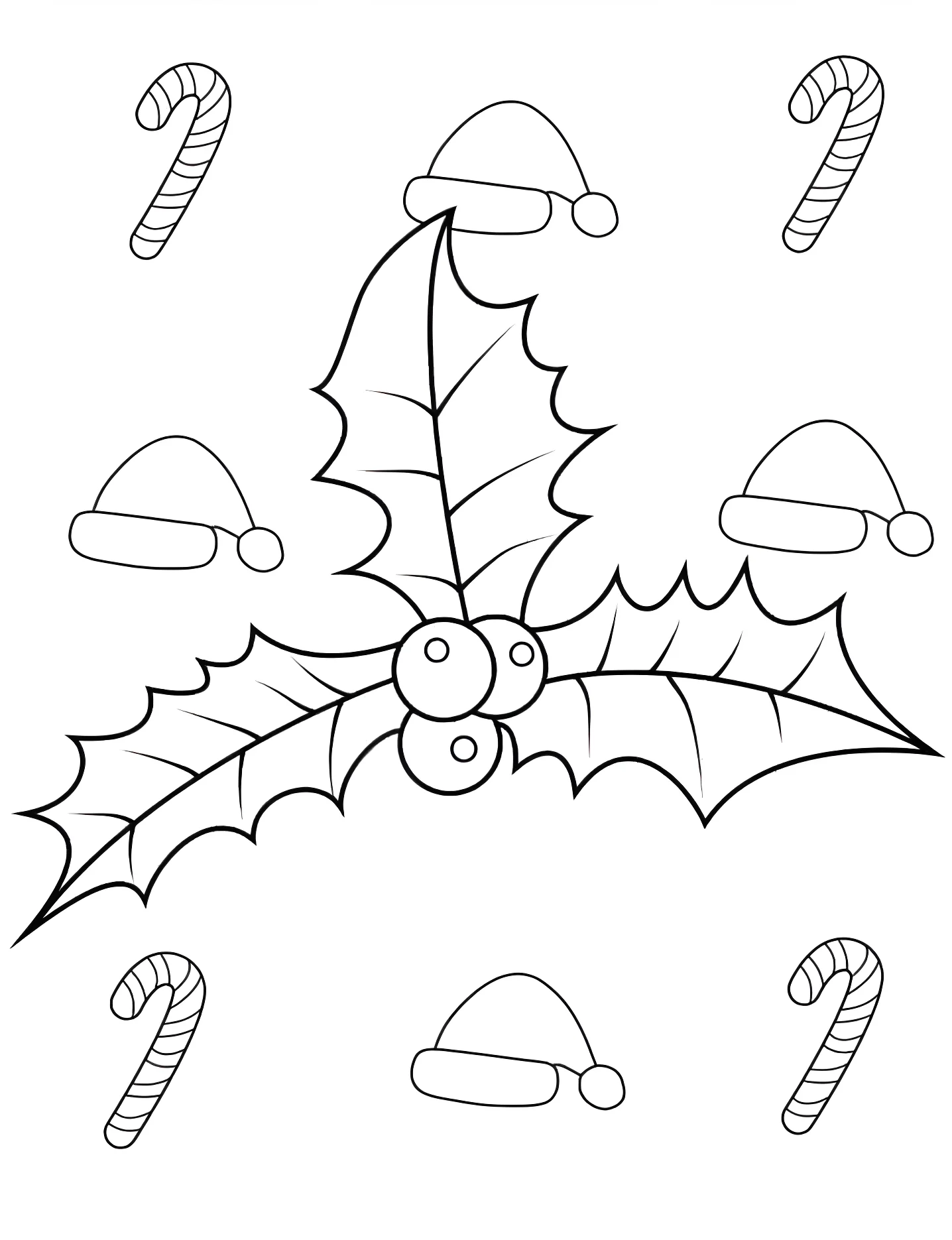 Милый омела №6468. Раскраски для девочек по категориям. Рождество (Christmas).